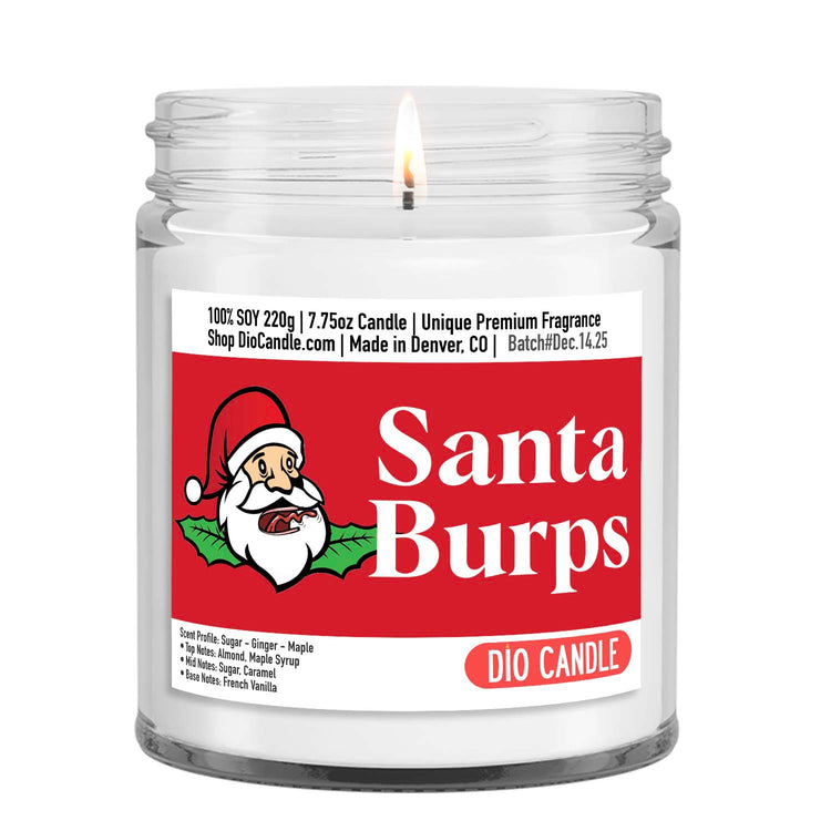 Santa Burps Candle
