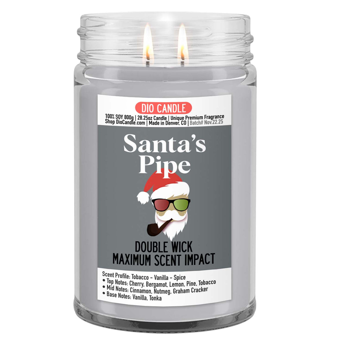 Santa's Pipe Candle
