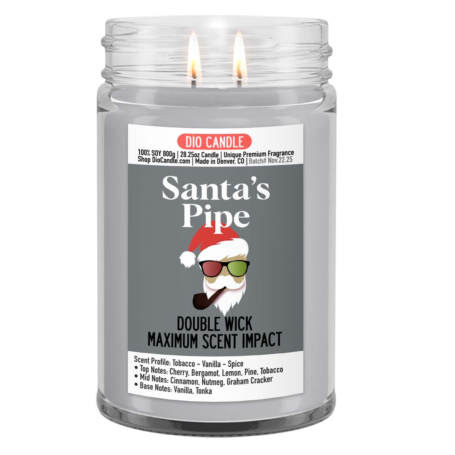 Santa's Pipe Candle
