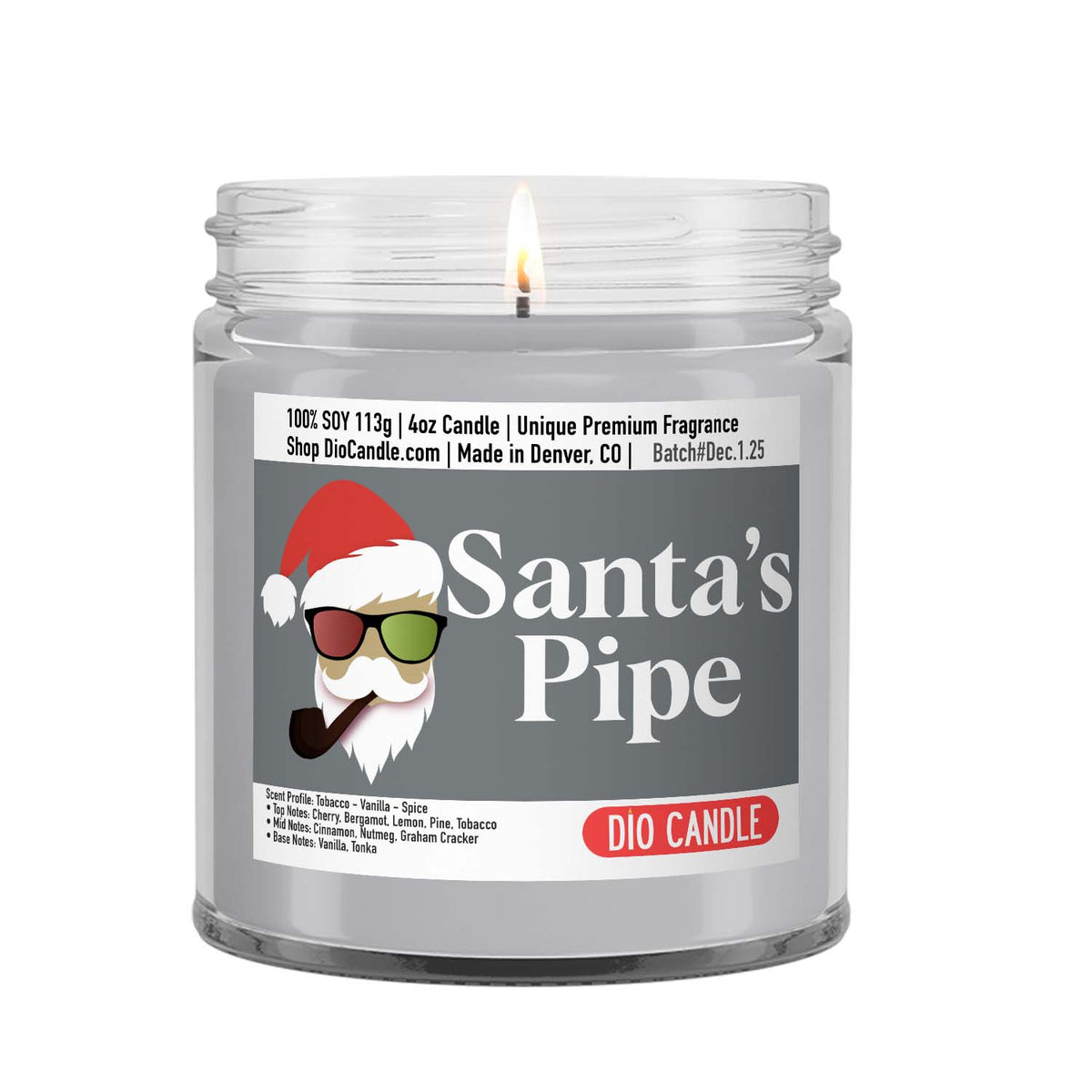 Santa's Pipe Candle