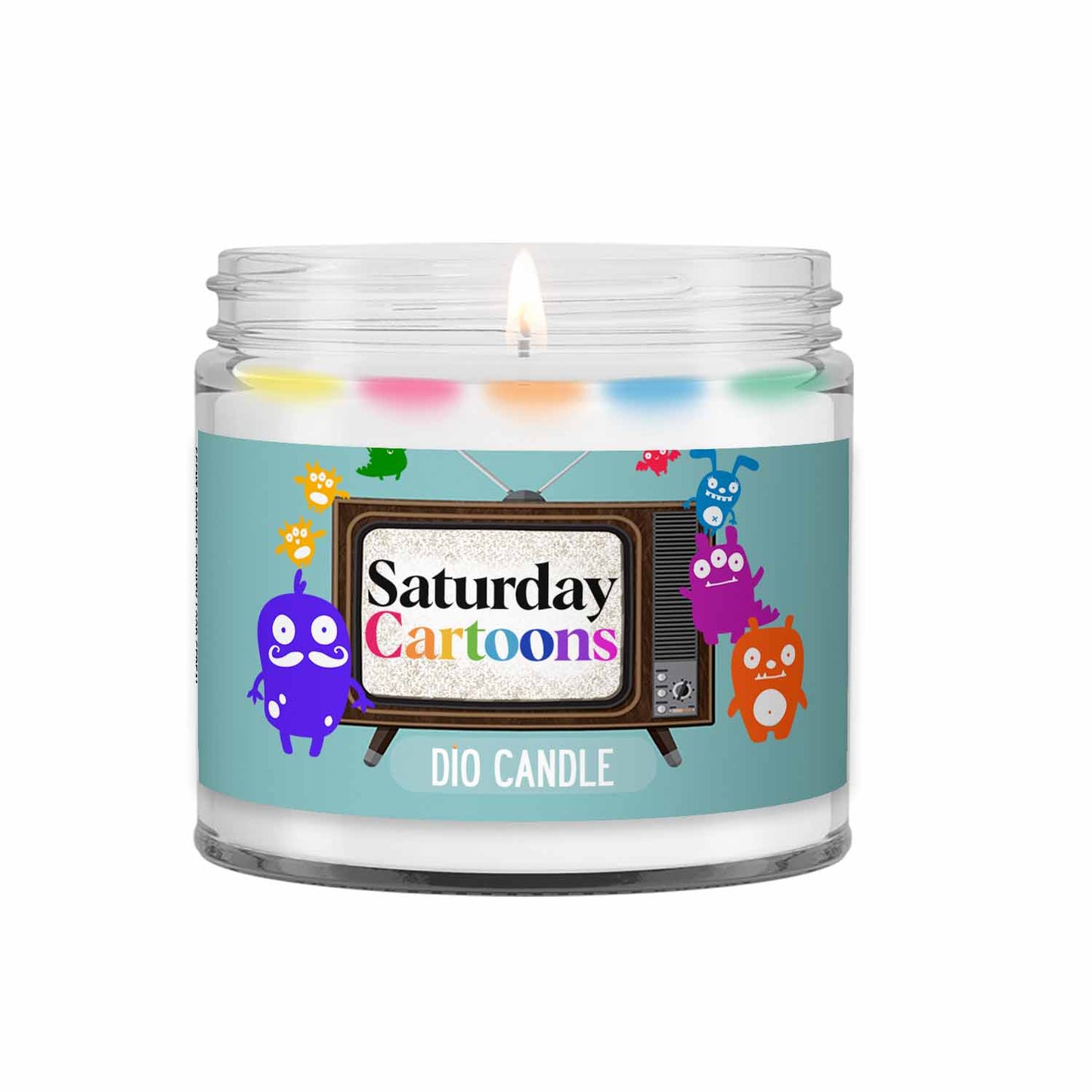 Saturday Cartoons Cereal Candle