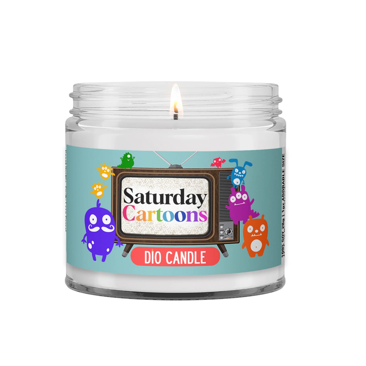 Saturday Cartoons Cereal Candle