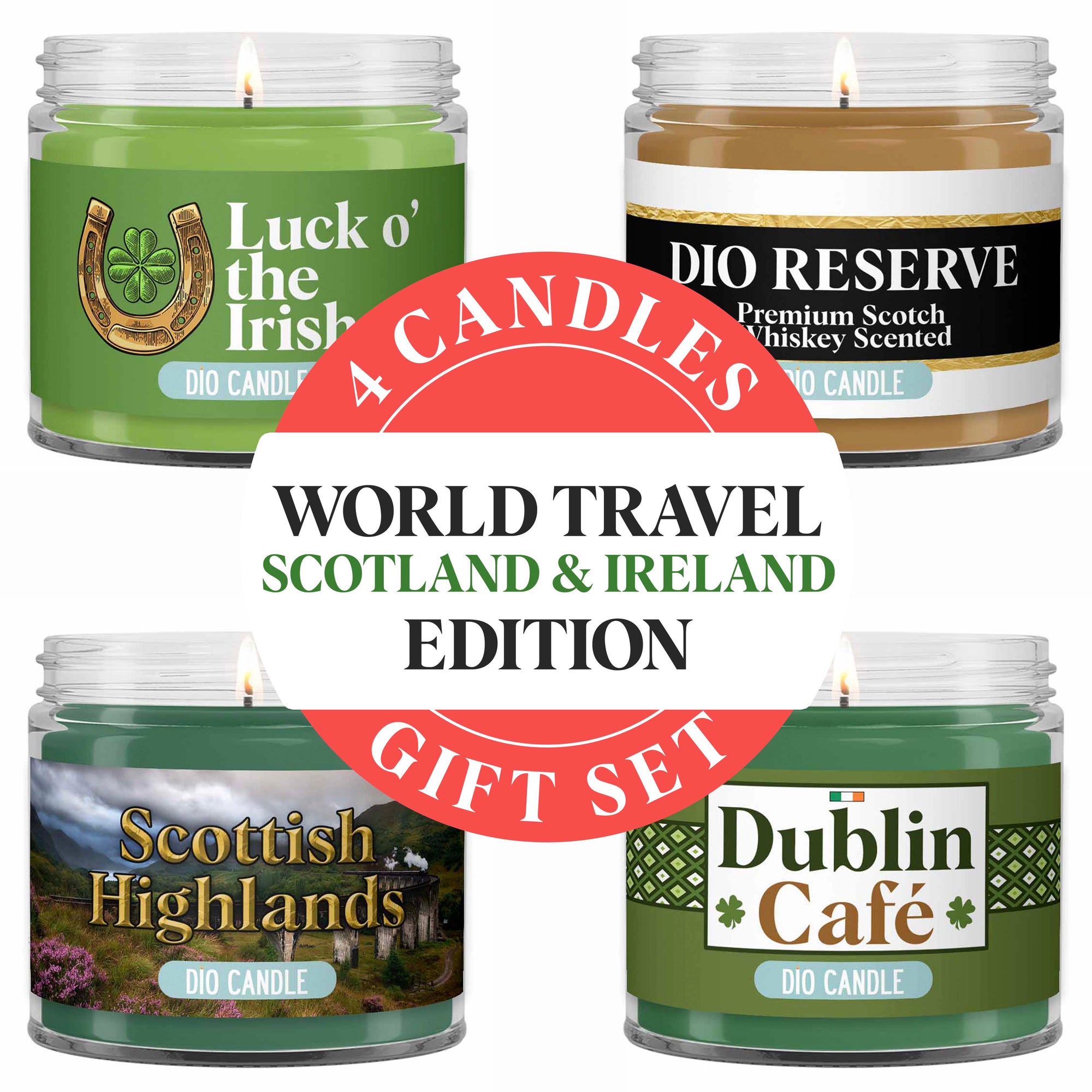 Scotland and Ireland Candle Gift Set