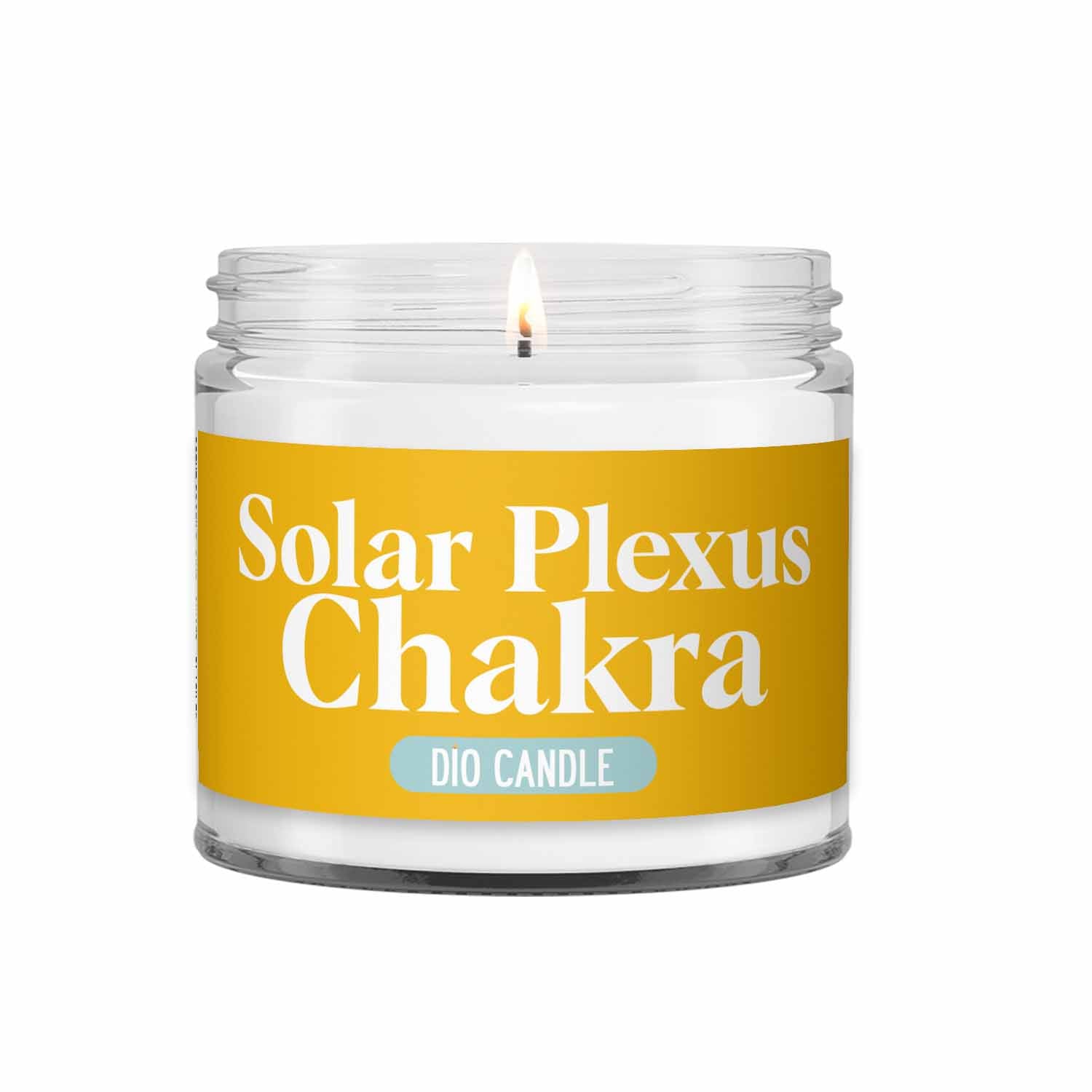 Solar Plexus Chakra Crystal Candle