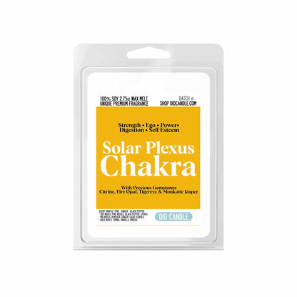 Solar Plexus Chakra Crystal Candle