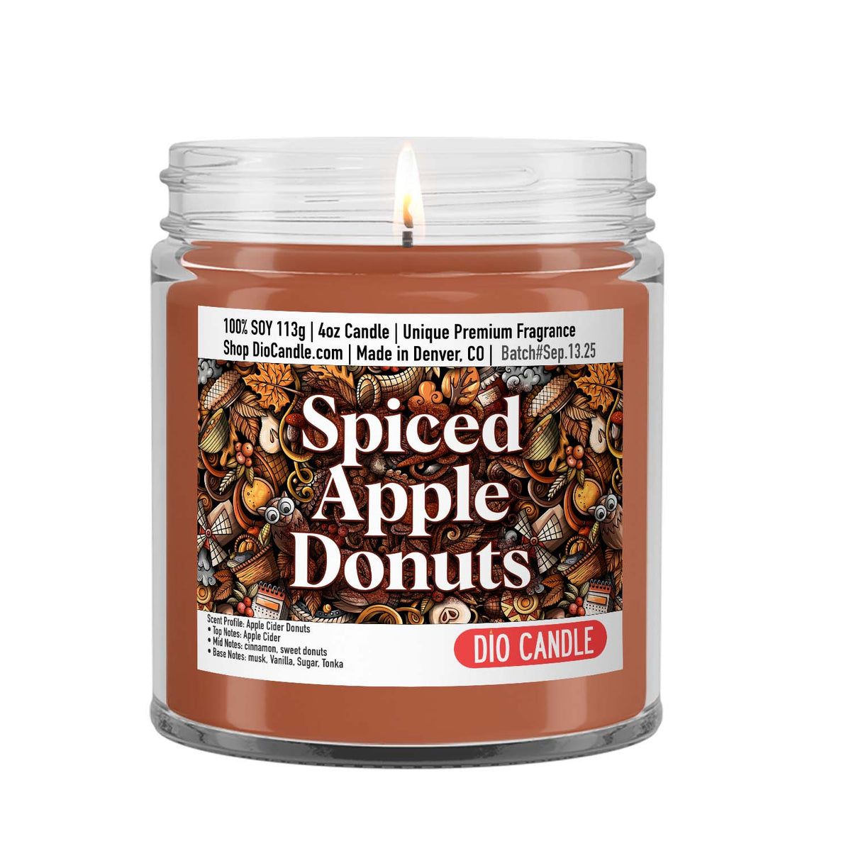 Spiced Apple Donuts Candle