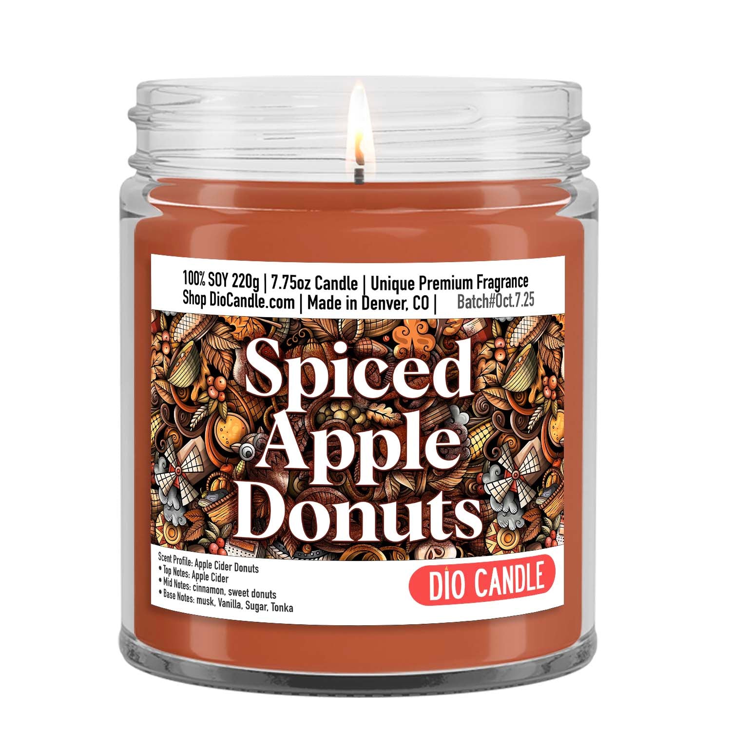 Spiced Apple Donuts Candle