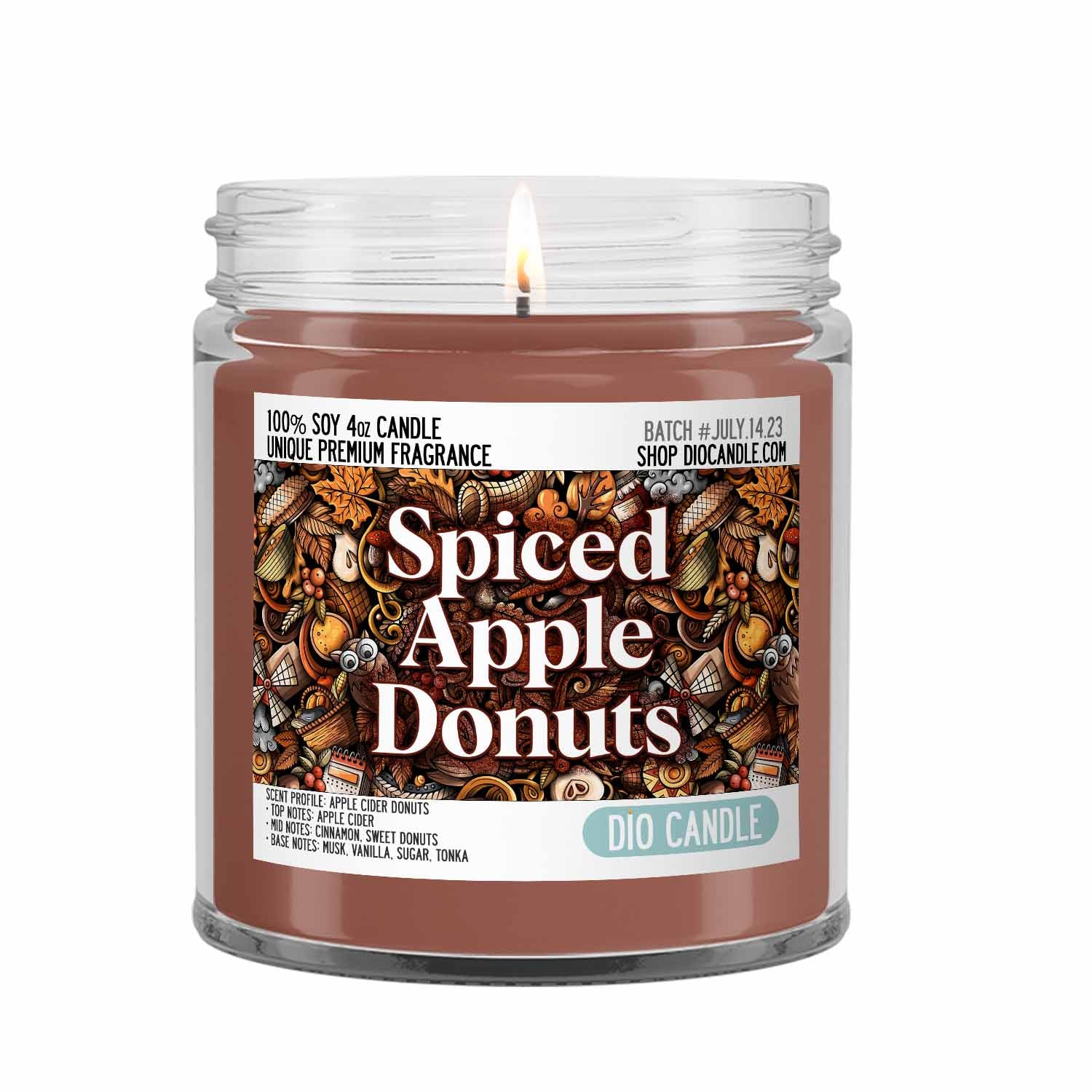 Spiced Apple Donuts Candle