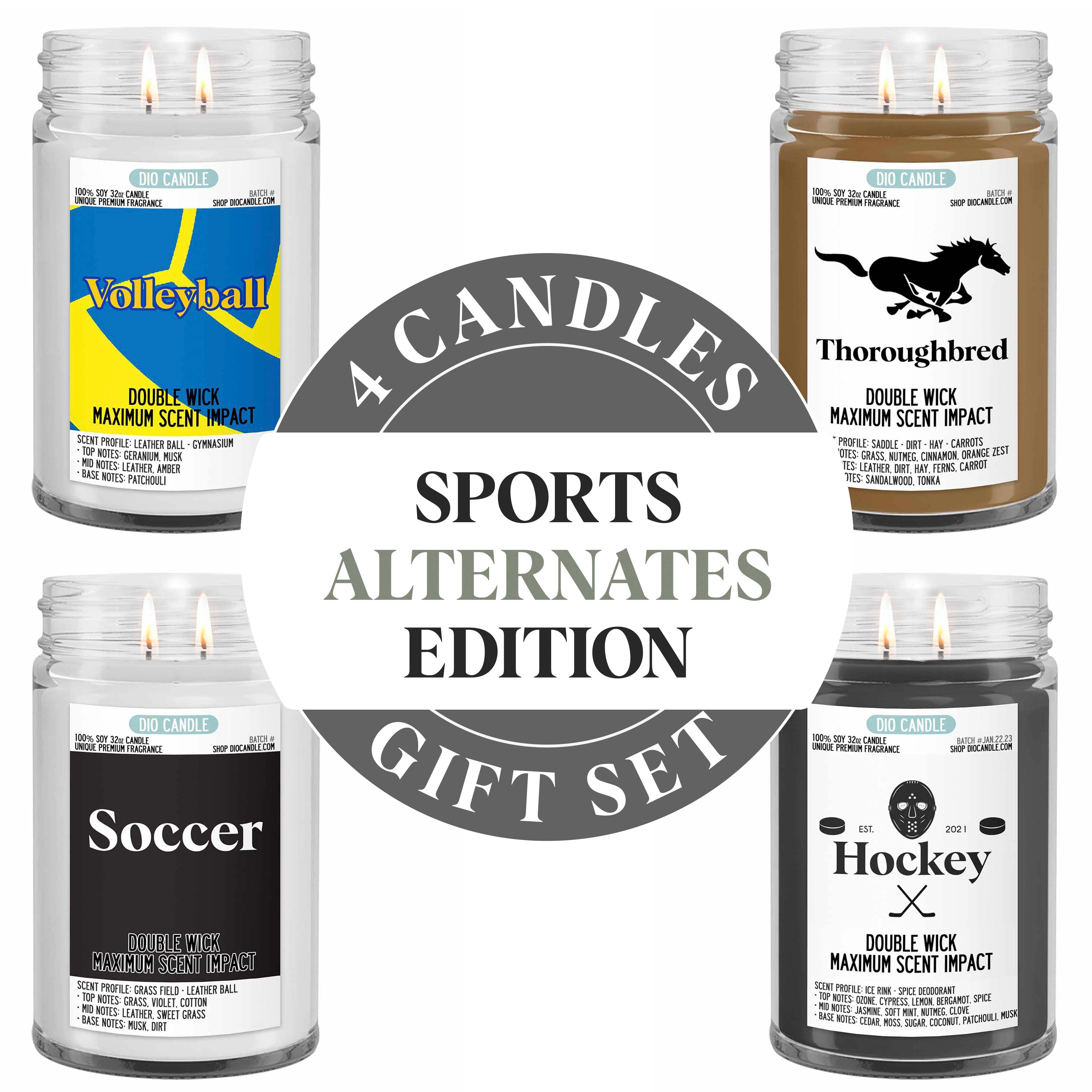 Sports Alternates Candle Gift Set