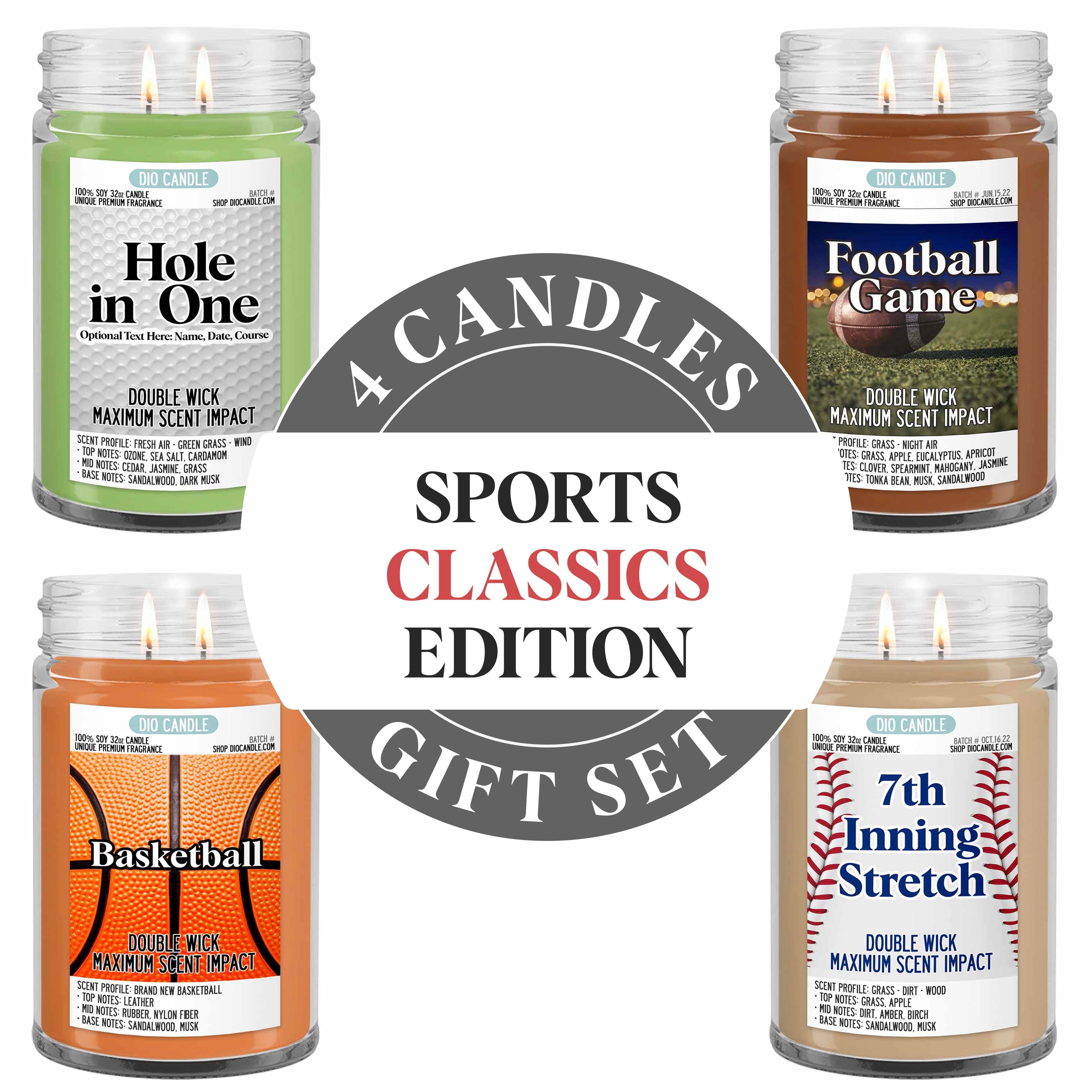 Sports Classics Candle Gift Set