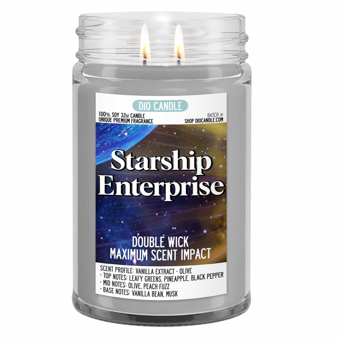 Starship Enterprise Candle