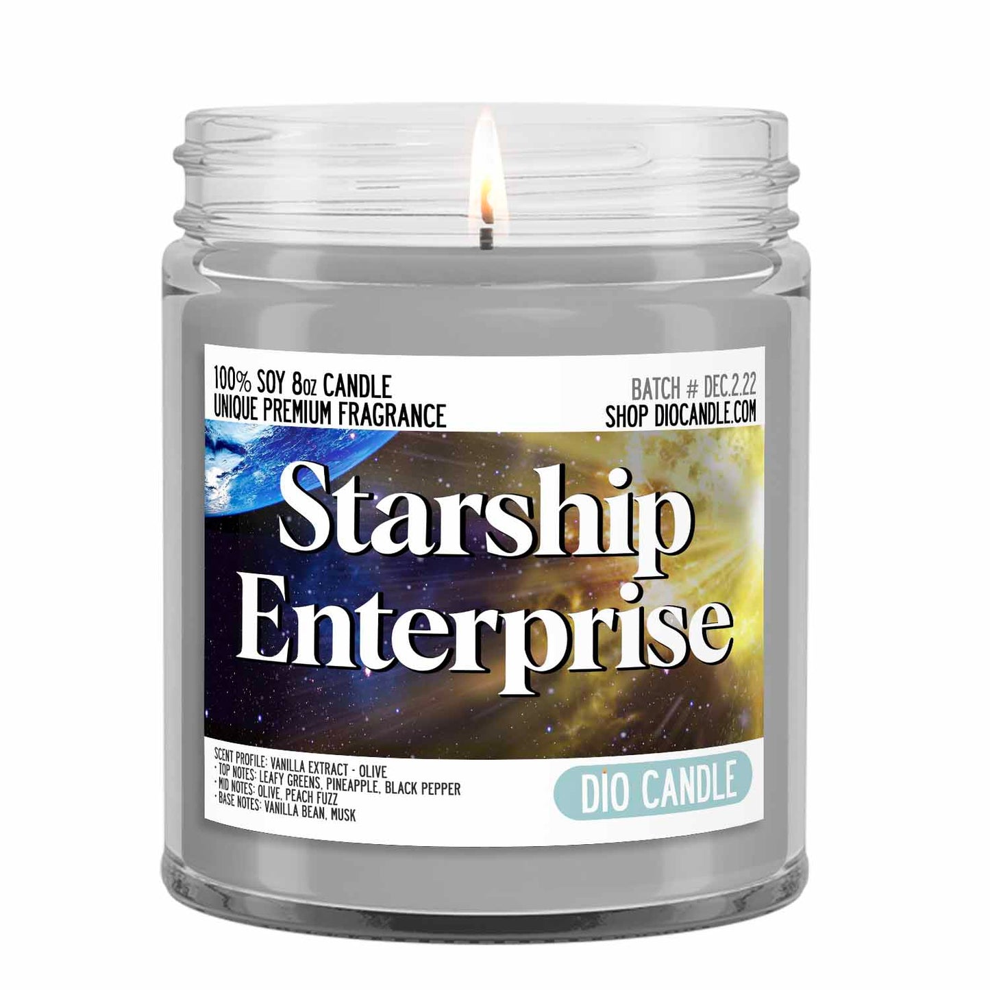 Starship Enterprise Candle