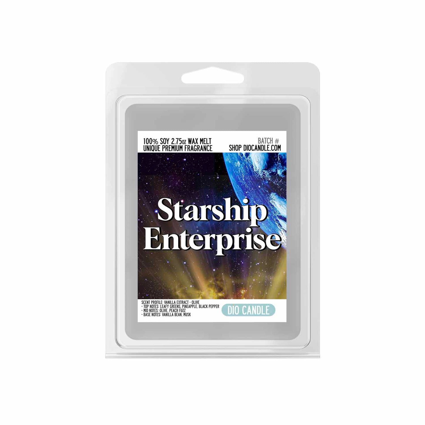 Starship Enterprise Candle