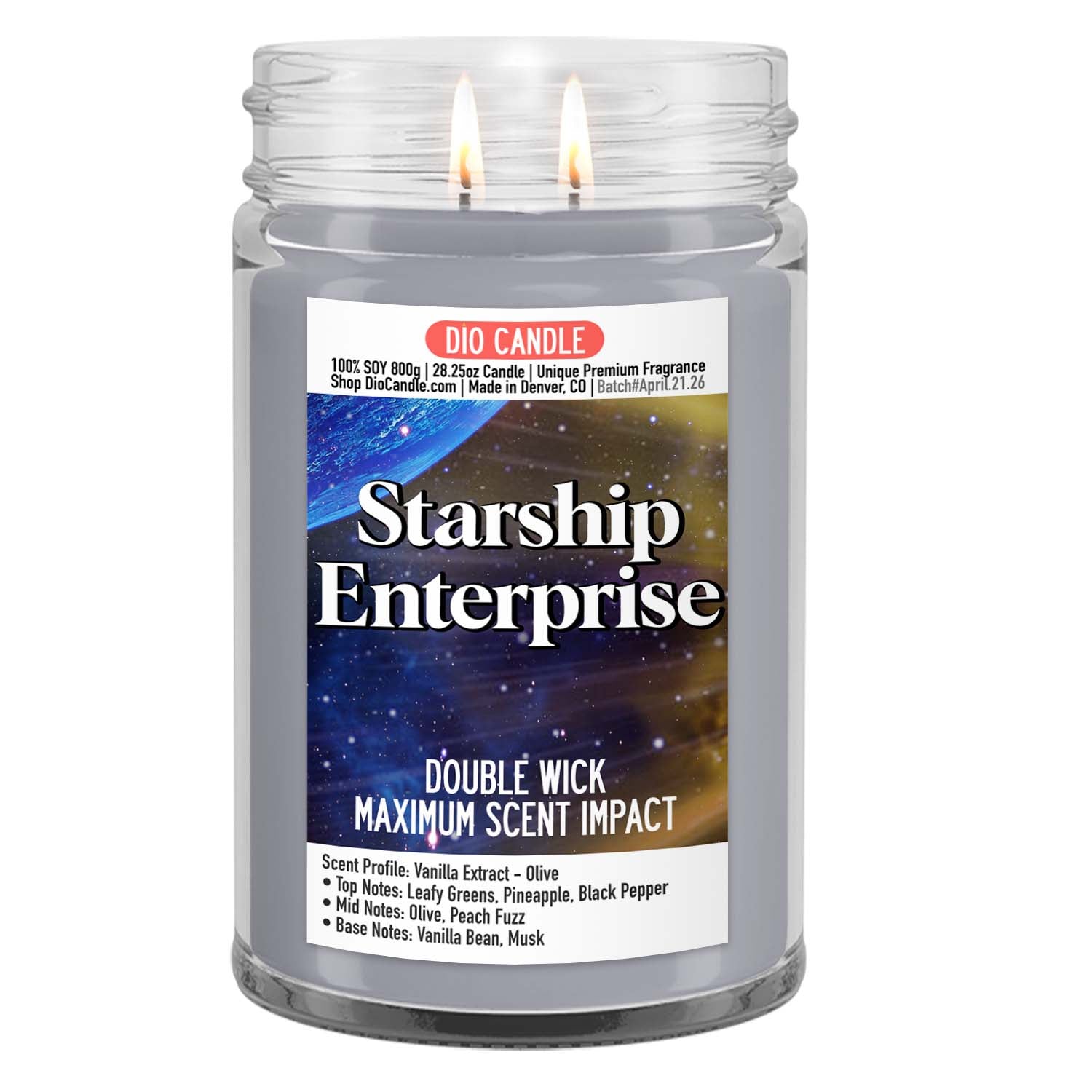 Starship Enterprise Candle