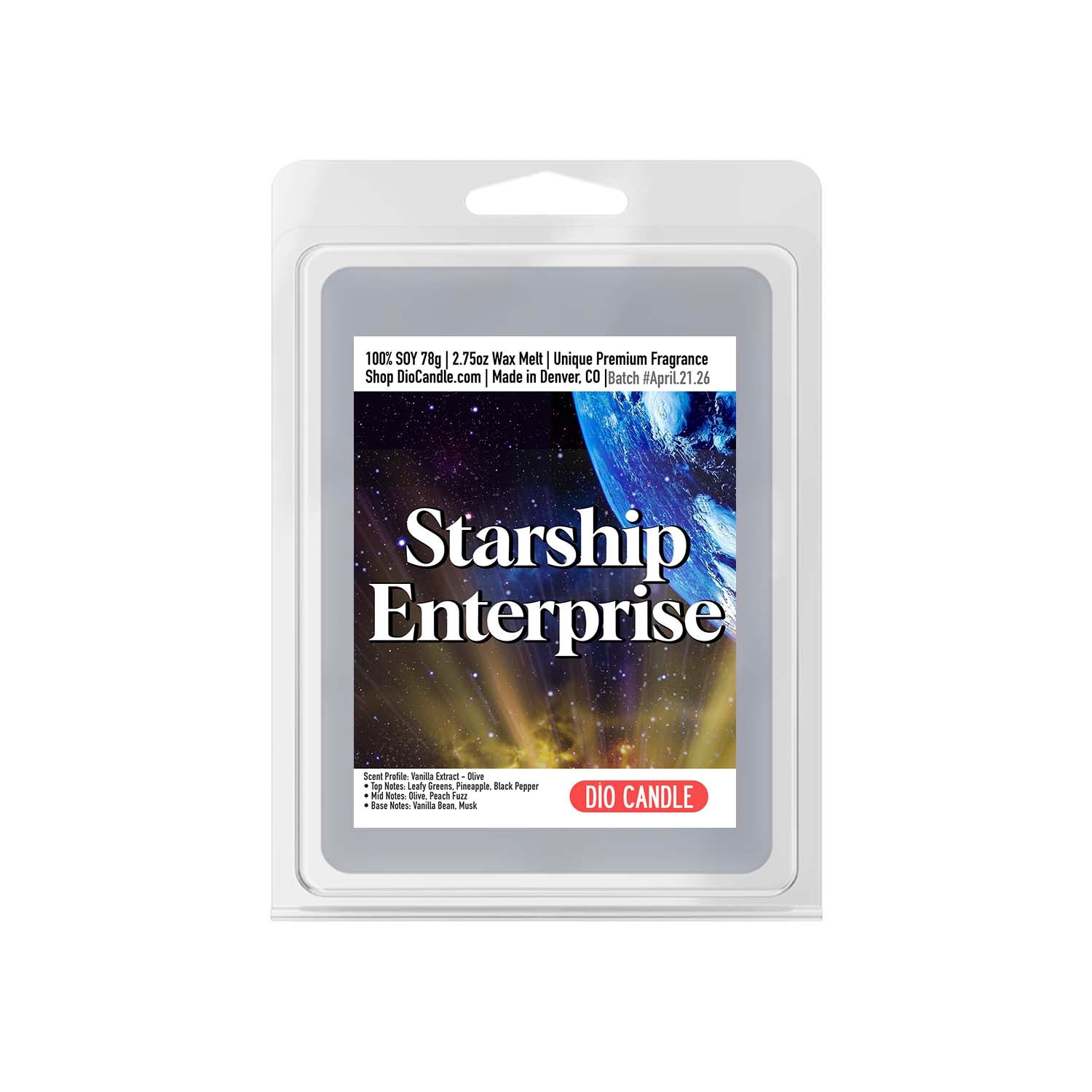 Starship Enterprise Candle