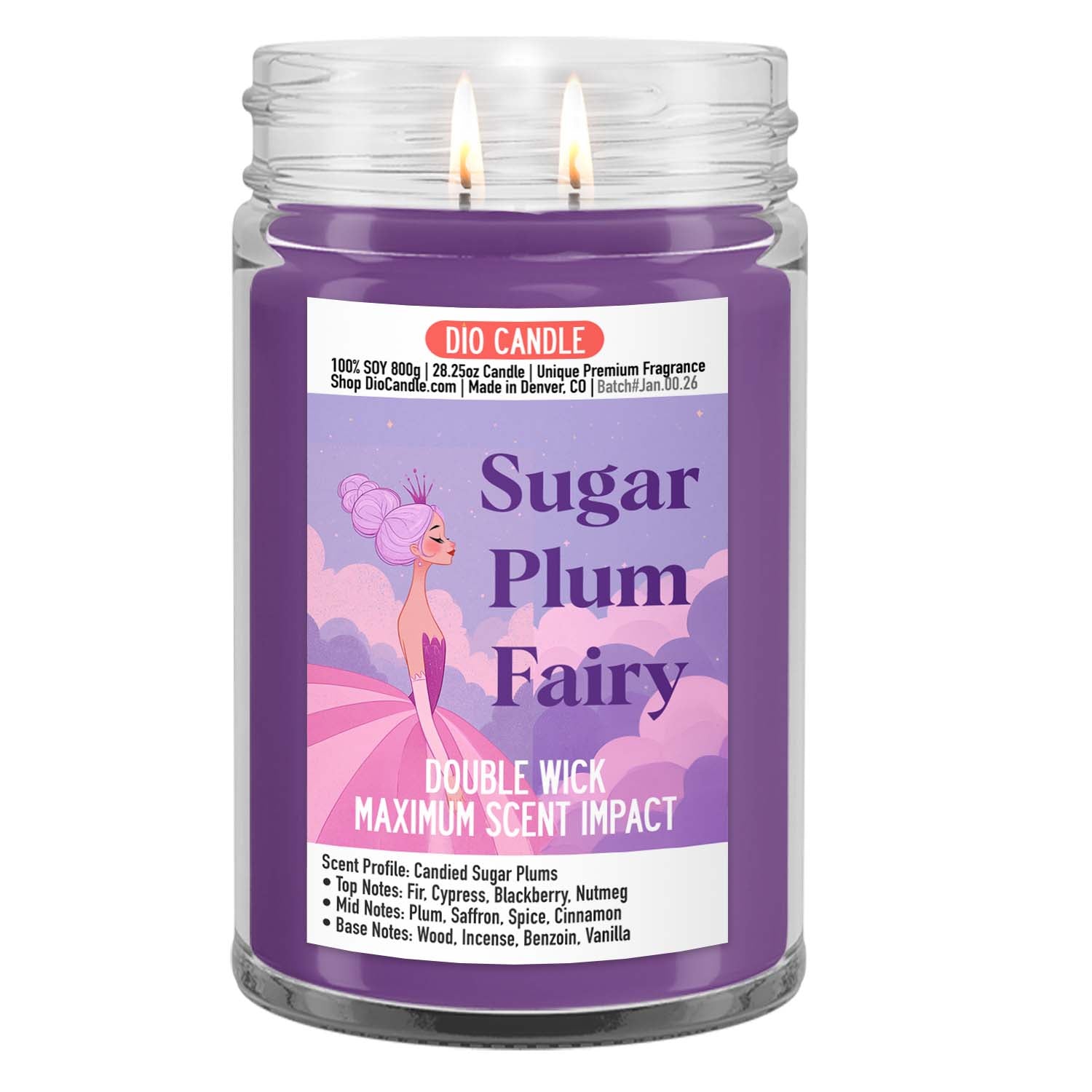 Sugar Plum Fairy Candle