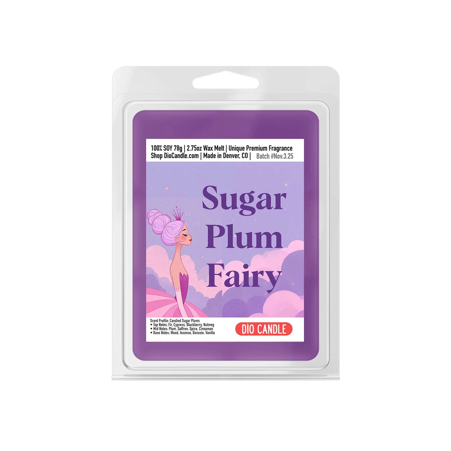Sugar Plum Fairy Candle