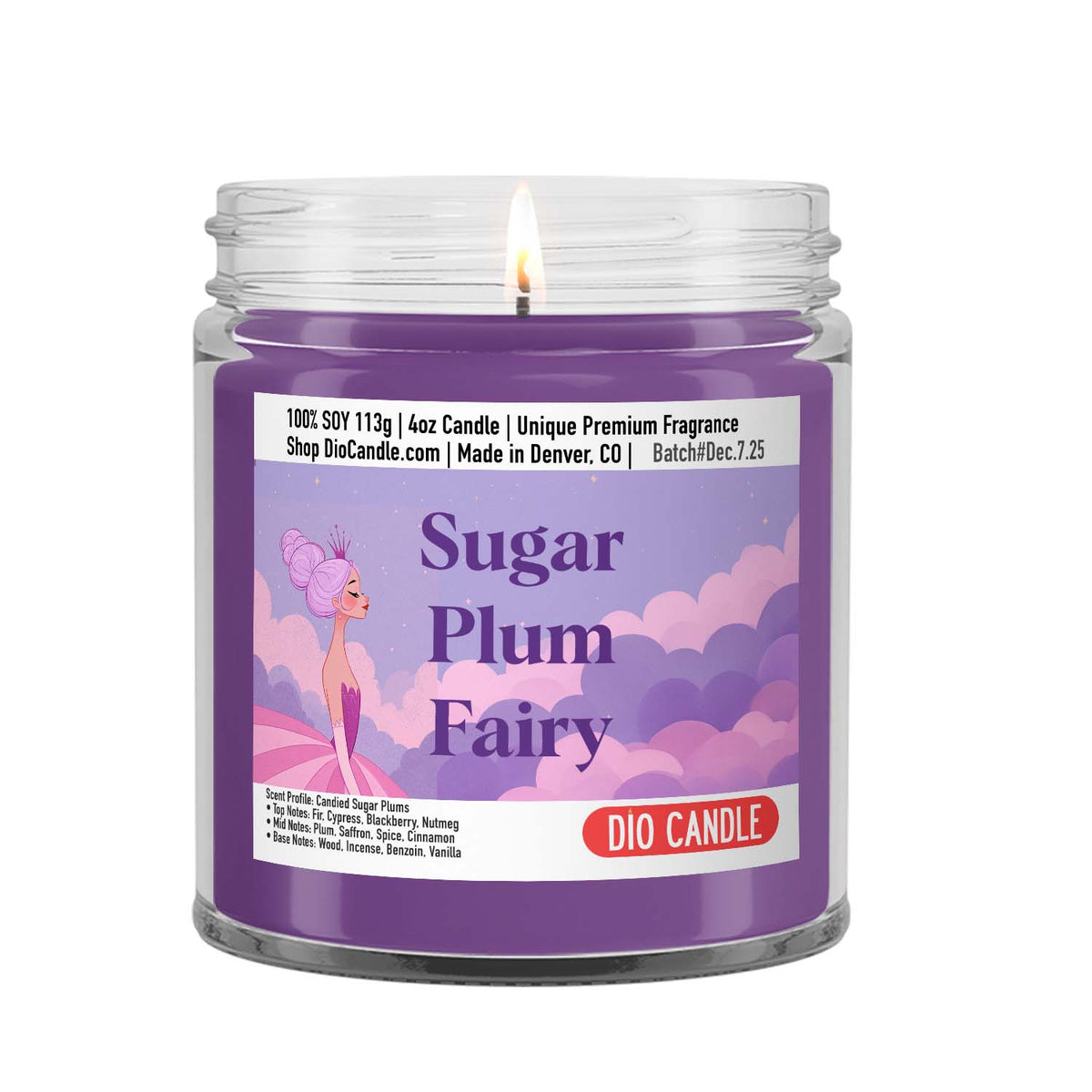 Sugar Plum Fairy Candle
