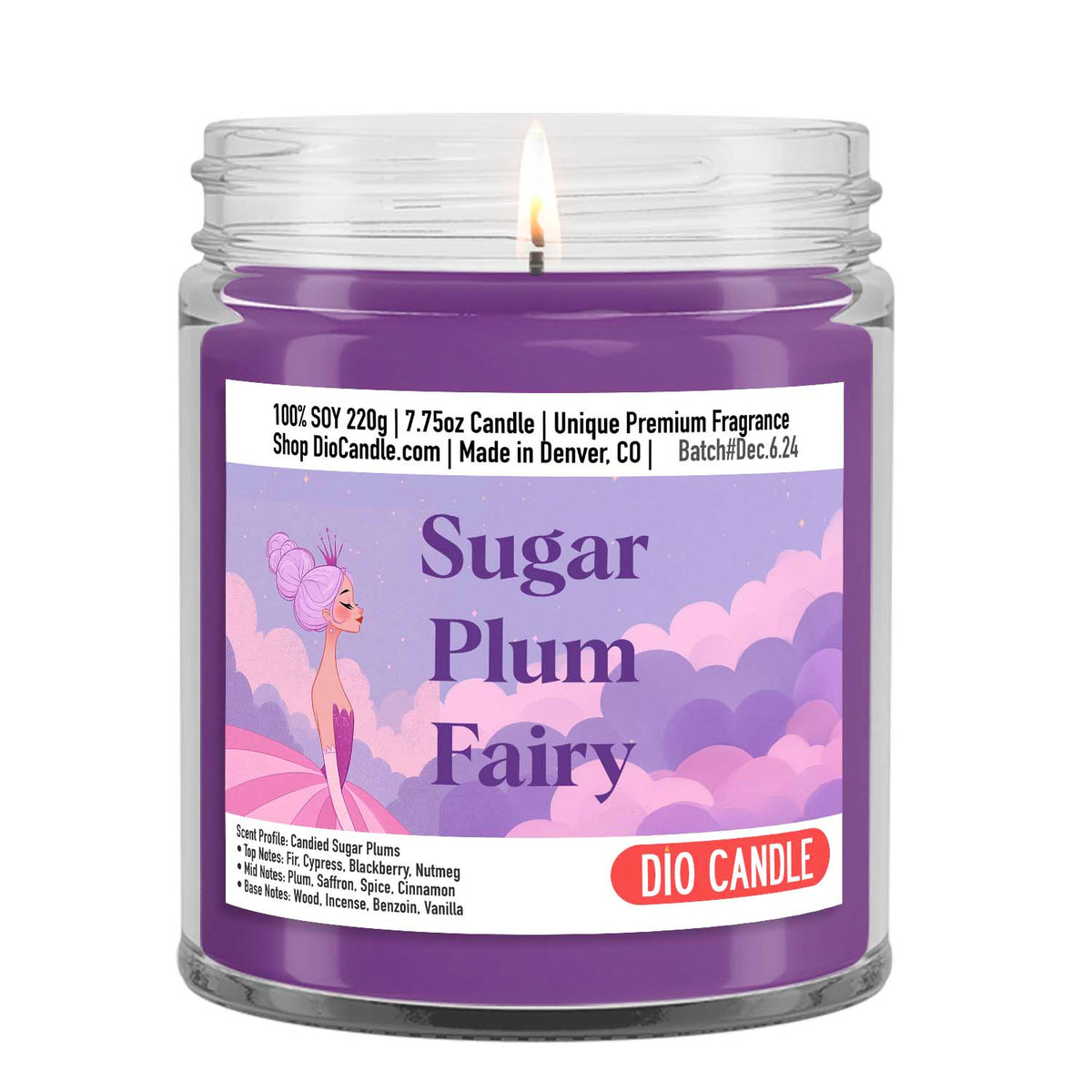 Sugar Plum Fairy Candle