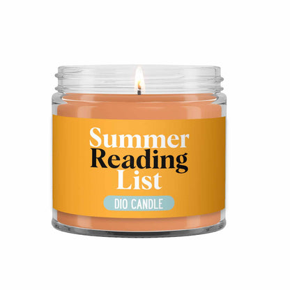 Summer Reading List Candle