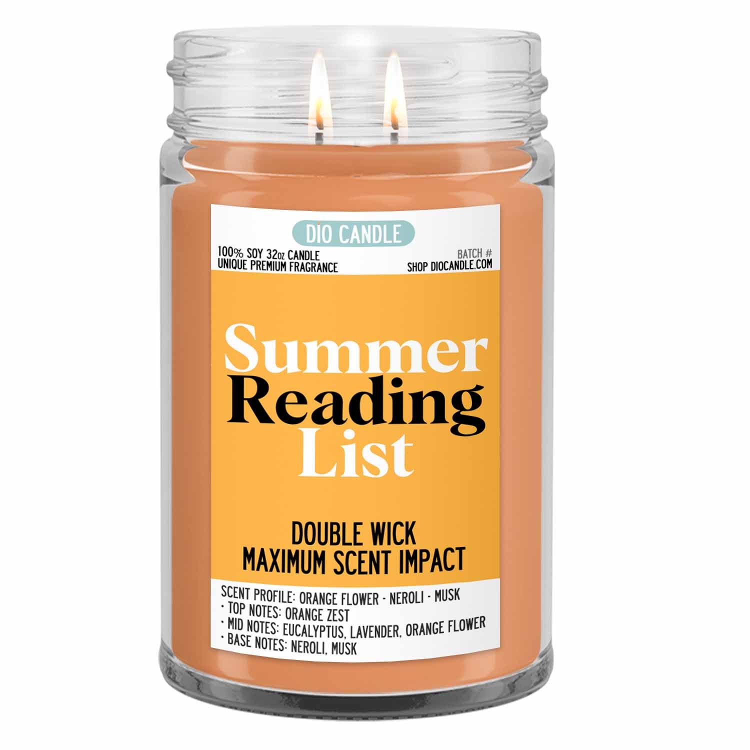 Summer Reading List Candle