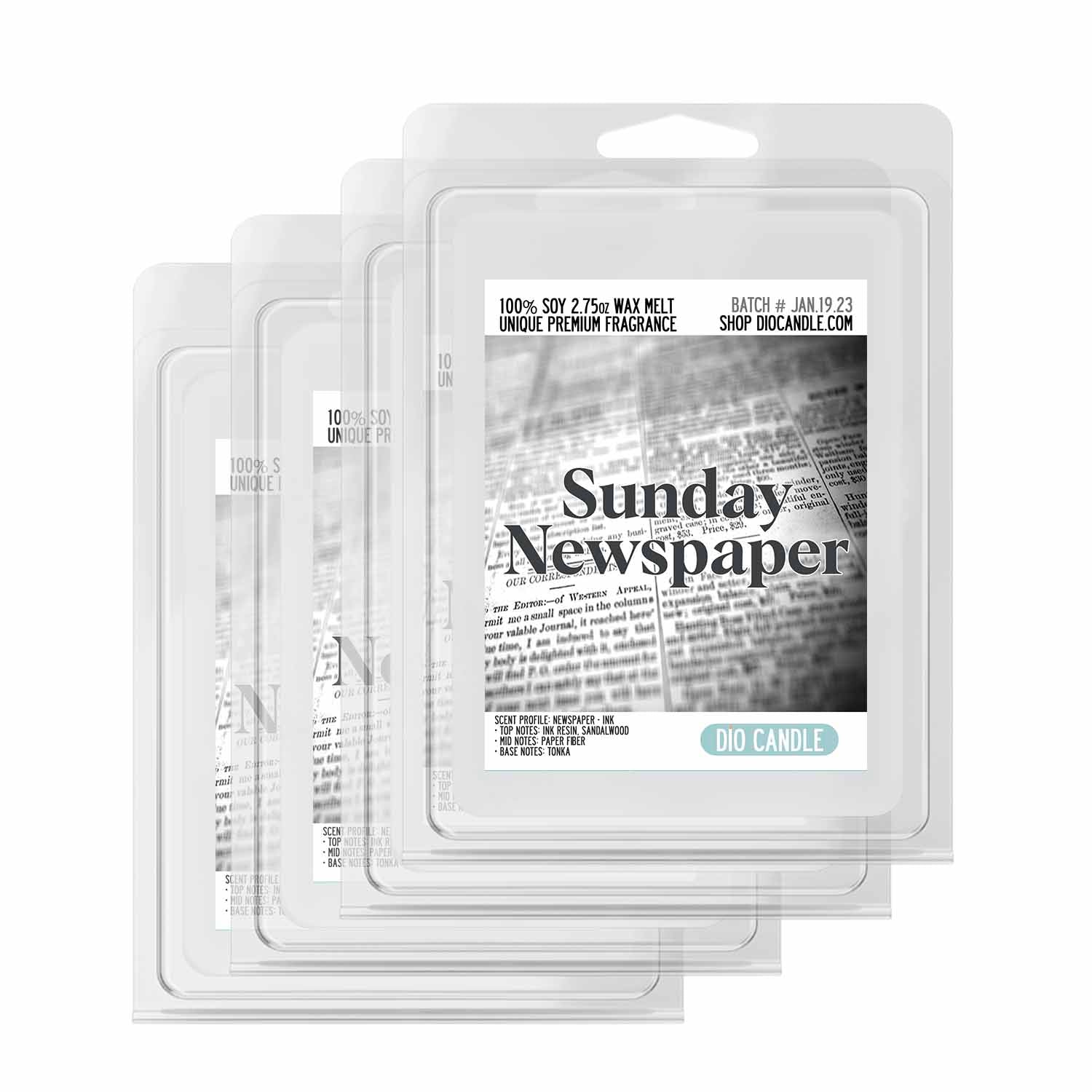 Sunday Newspaper Candle