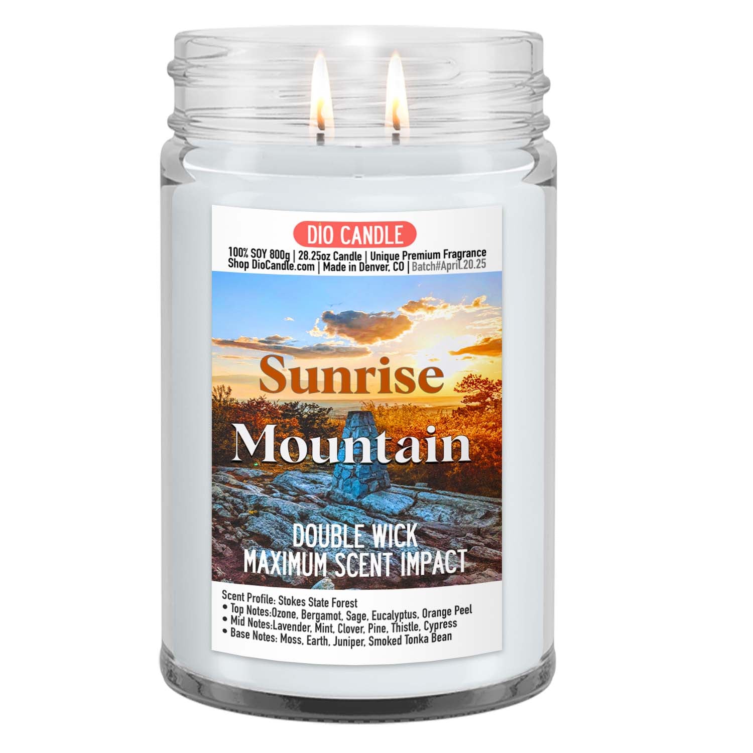 Sunrise Mountain Candle
