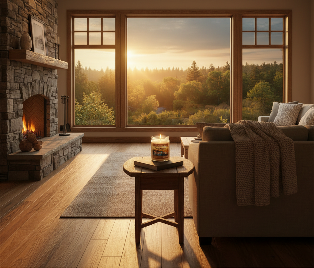 Sunrise Mountain Candle