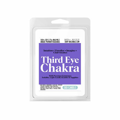 Third Eye Chakra Crystal Candle