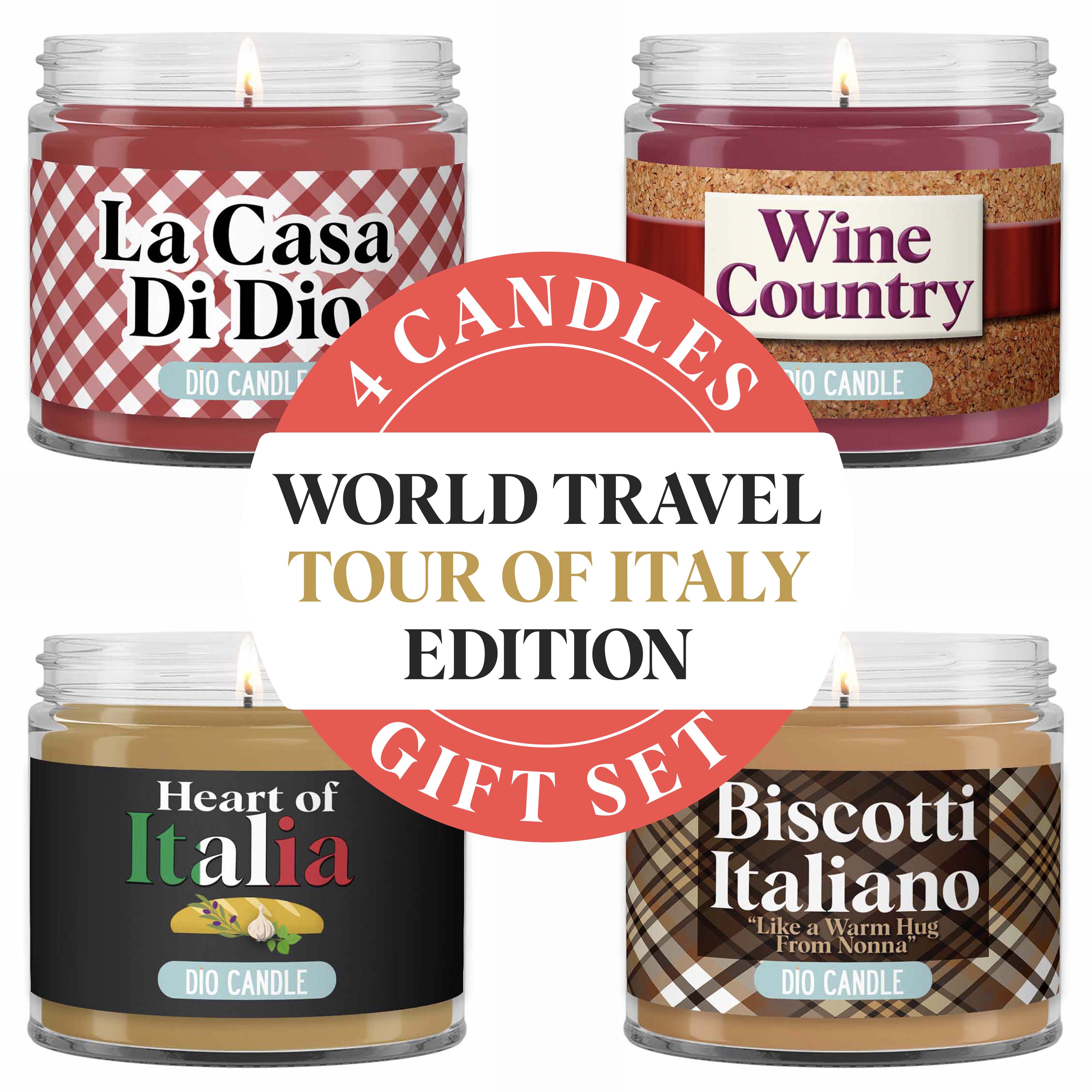 Tour of Italy Candle Gift Set