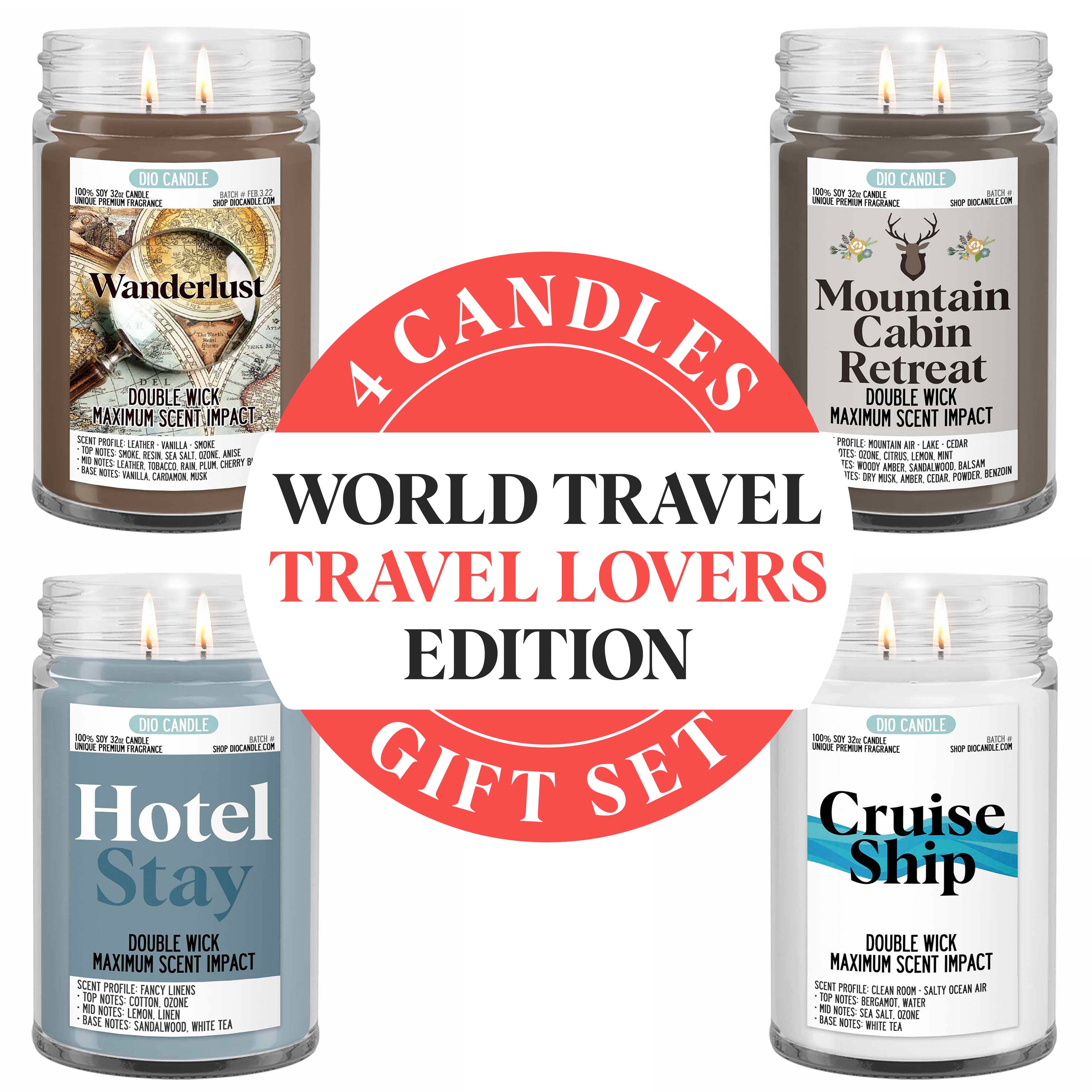 Travel Lovers Candle Gift Set