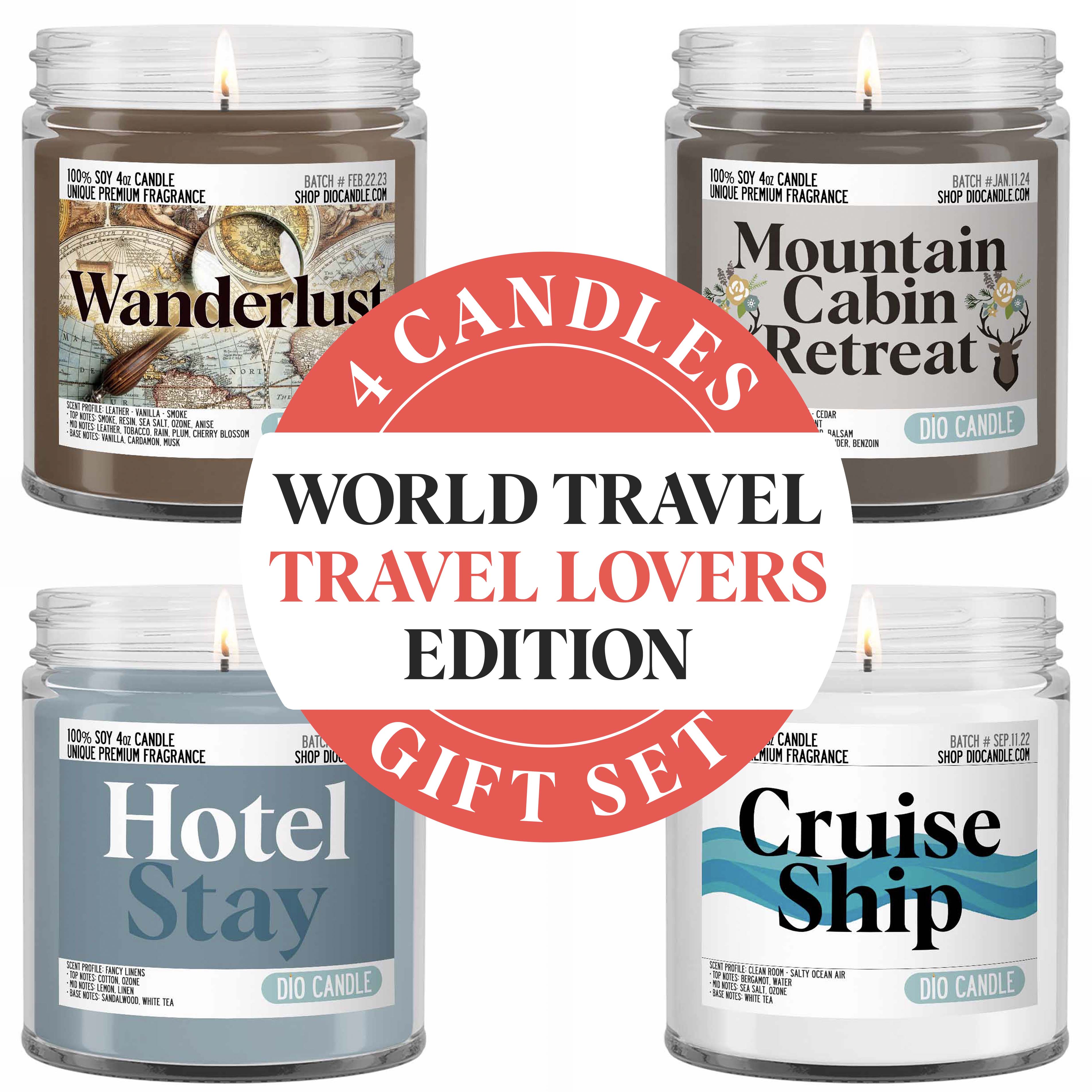 Travel Lovers Candle Gift Set