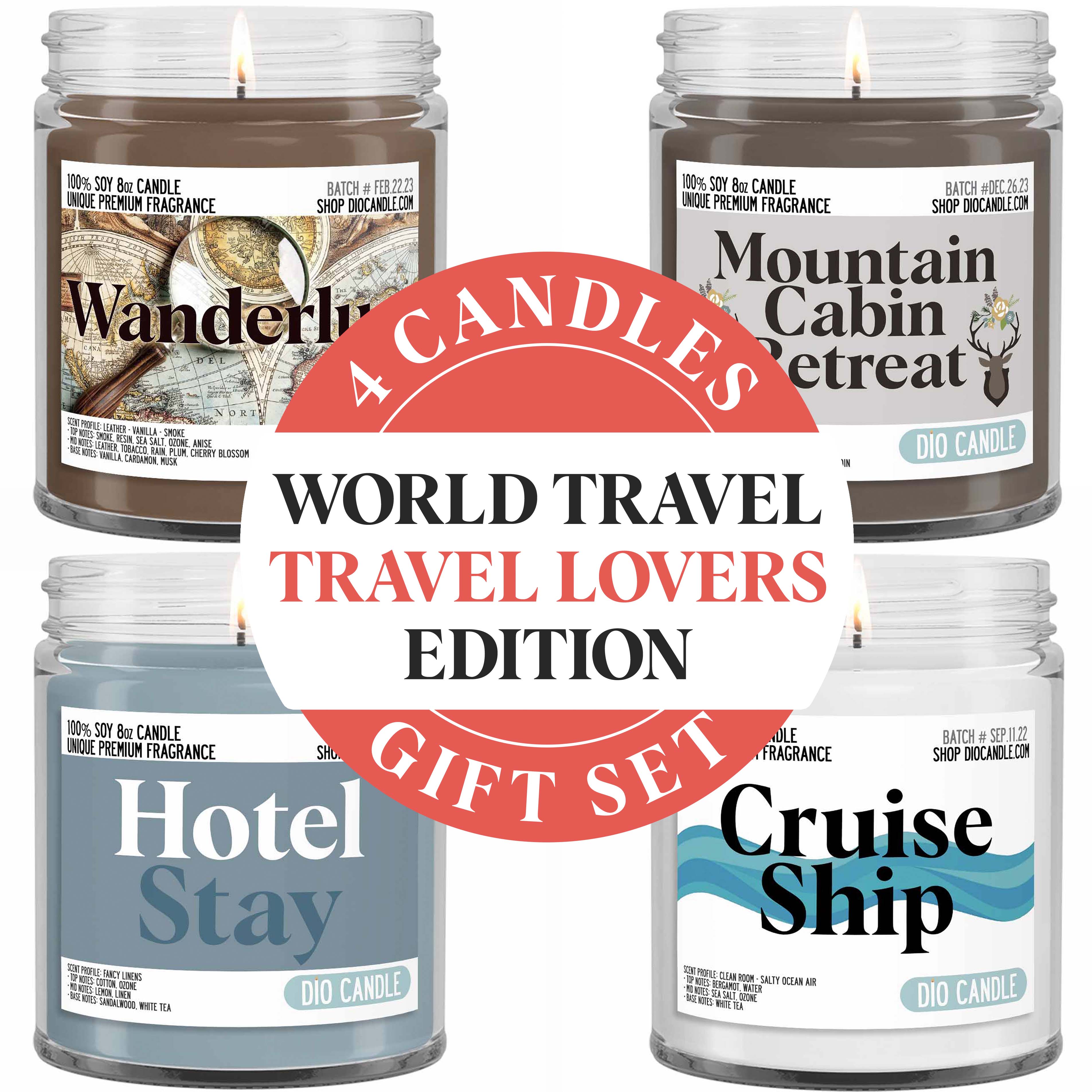 Travel Lovers Candle Gift Set