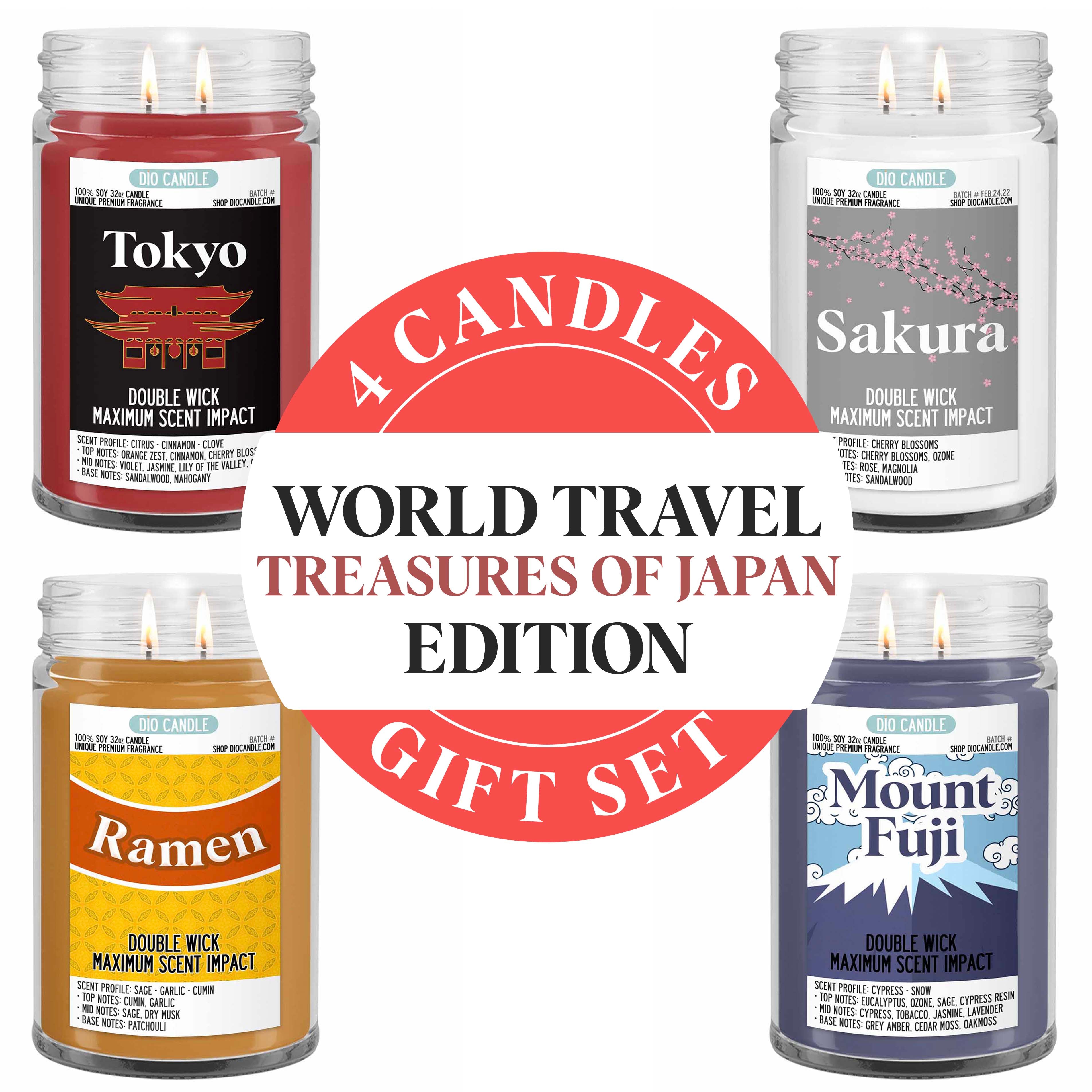 Treasures of Japan Candle Gift Set