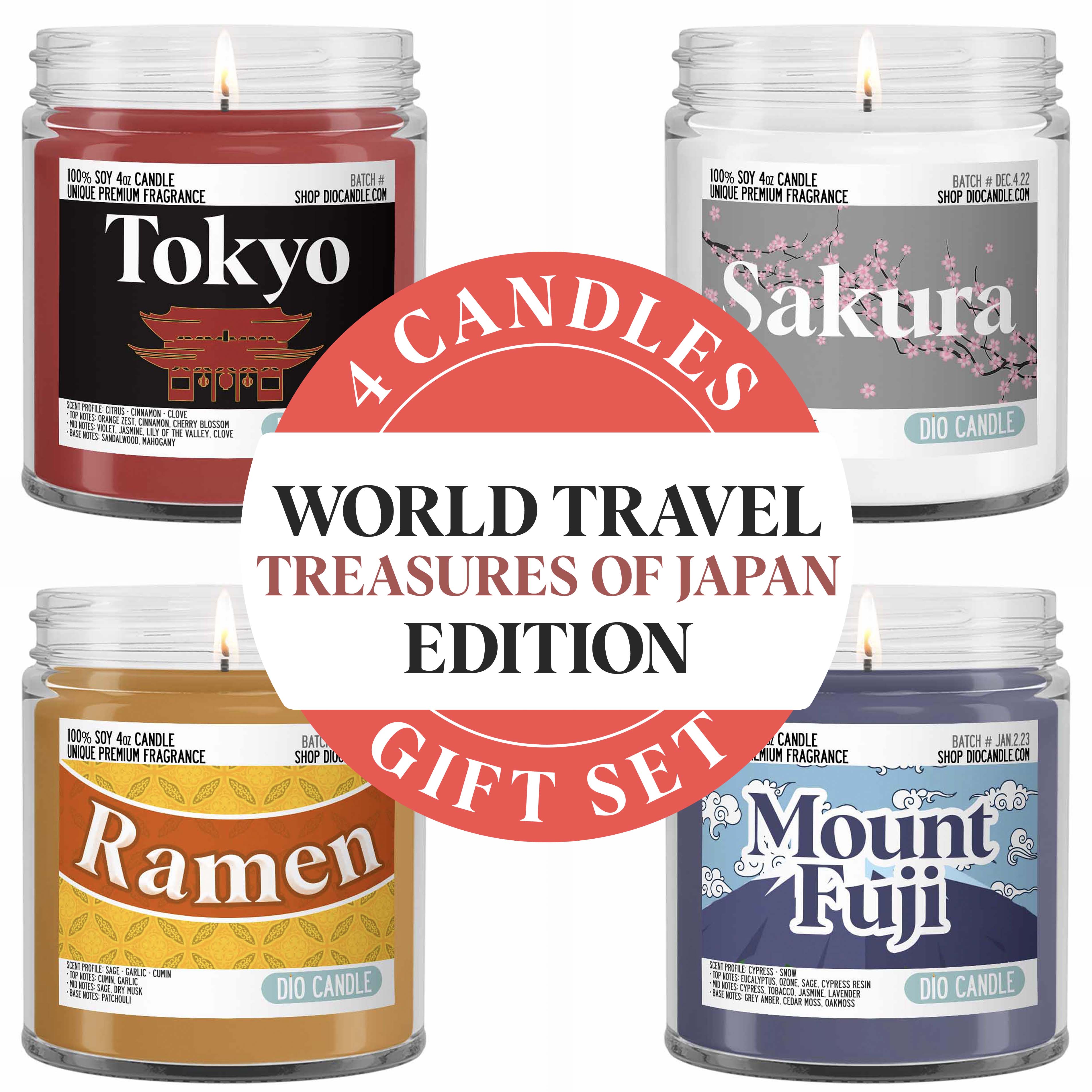 Treasures of Japan Candle Gift Set