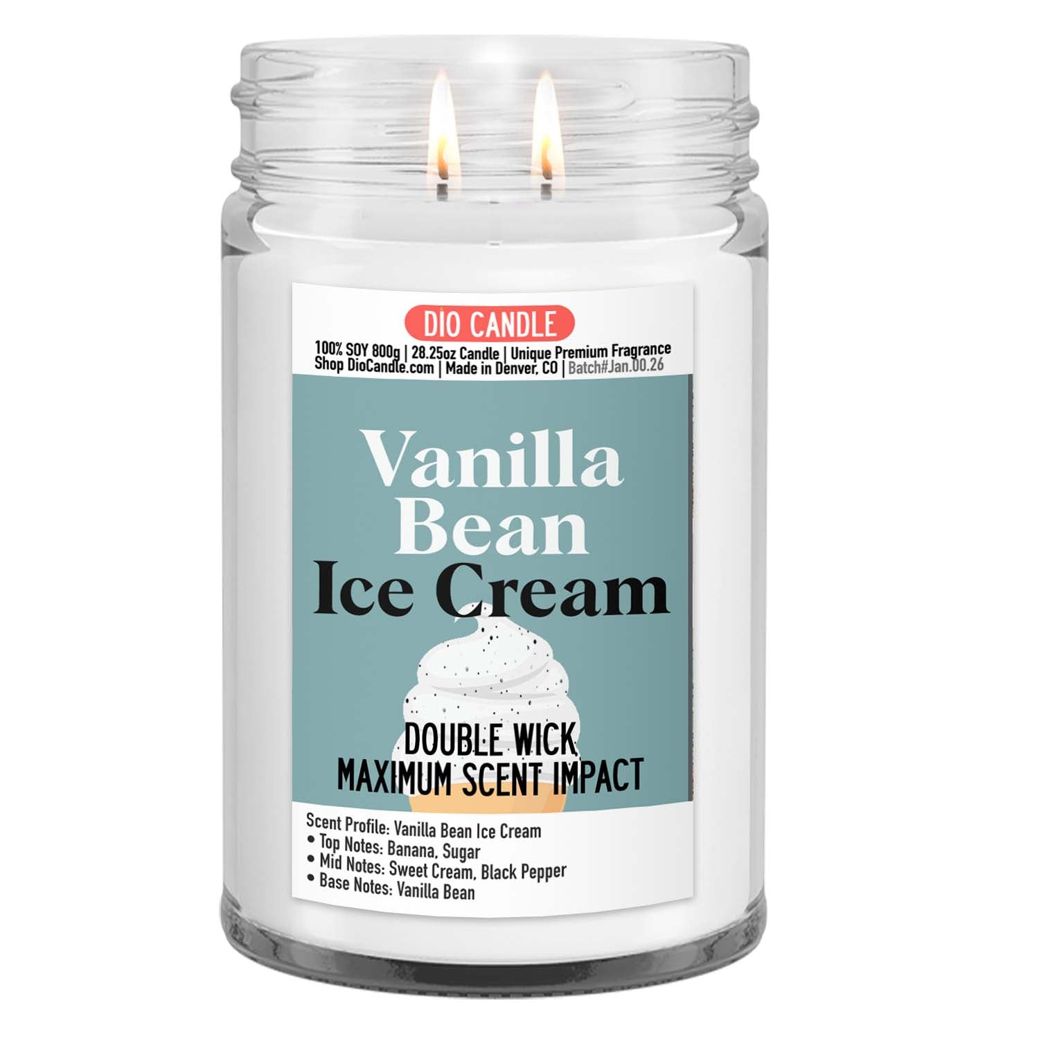 Vanilla Bean Ice Cream Candle