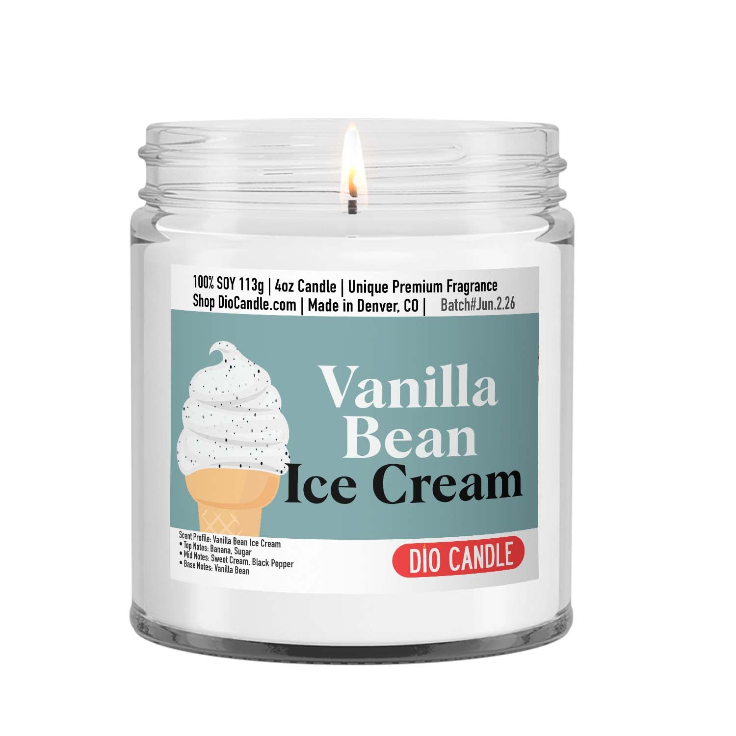 Vanilla Bean Ice Cream Candle