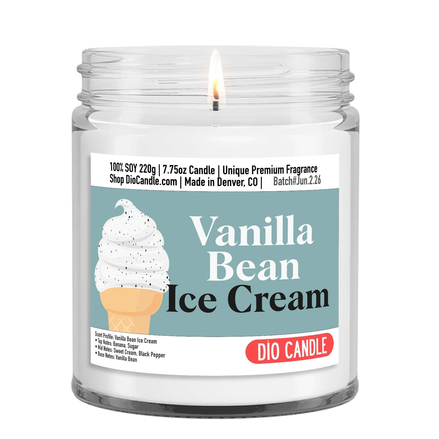 Vanilla Bean Ice Cream Candle
