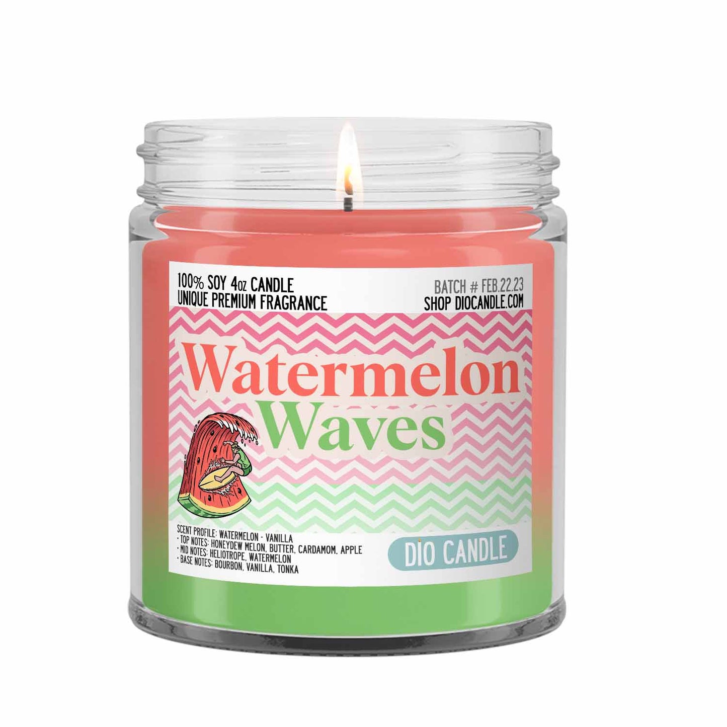 Watermelon Waves Candle