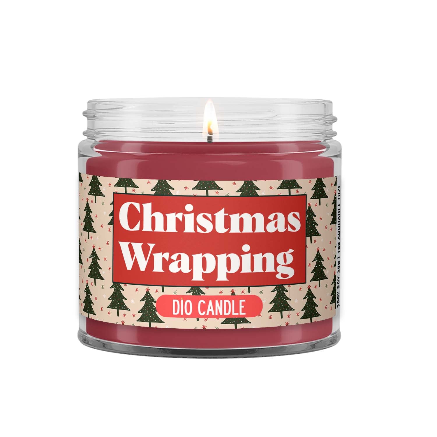 Christmas Wrapping Candle
