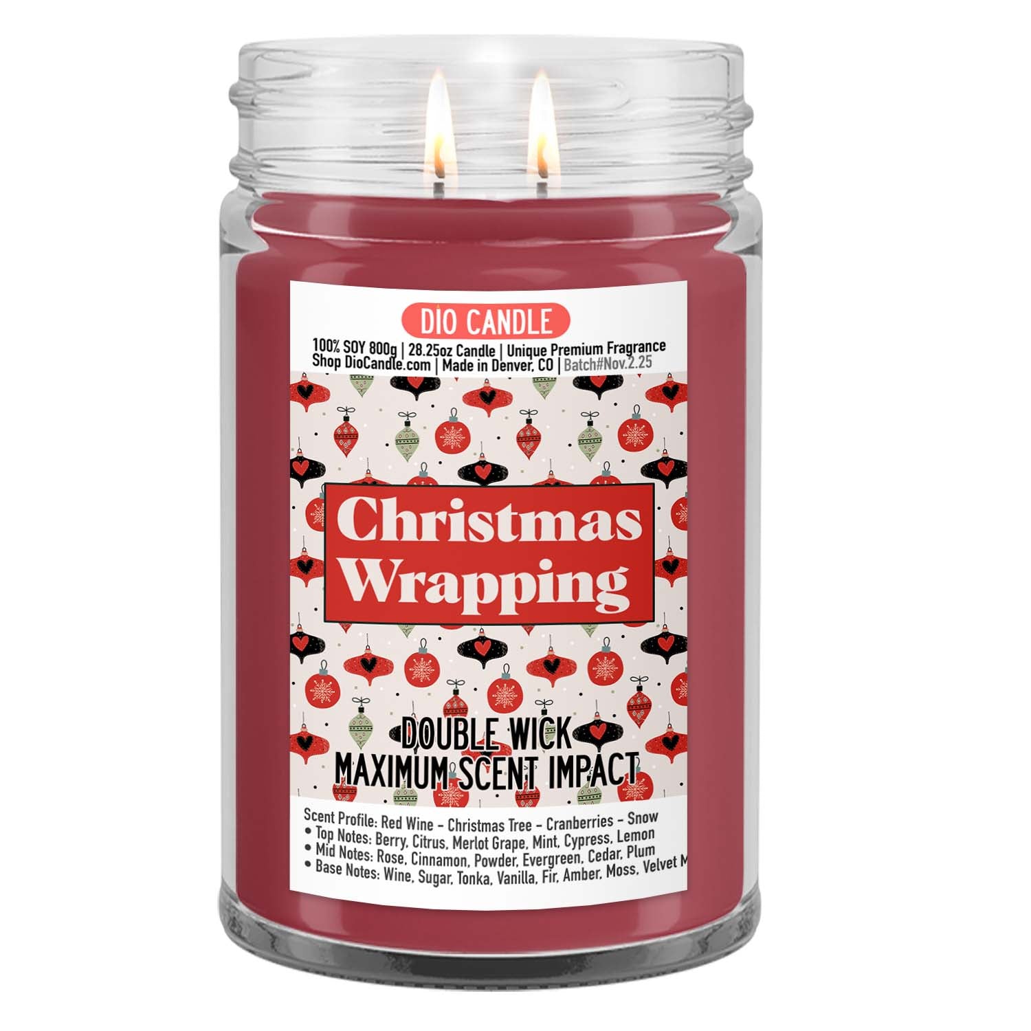 Christmas Wrapping Candle