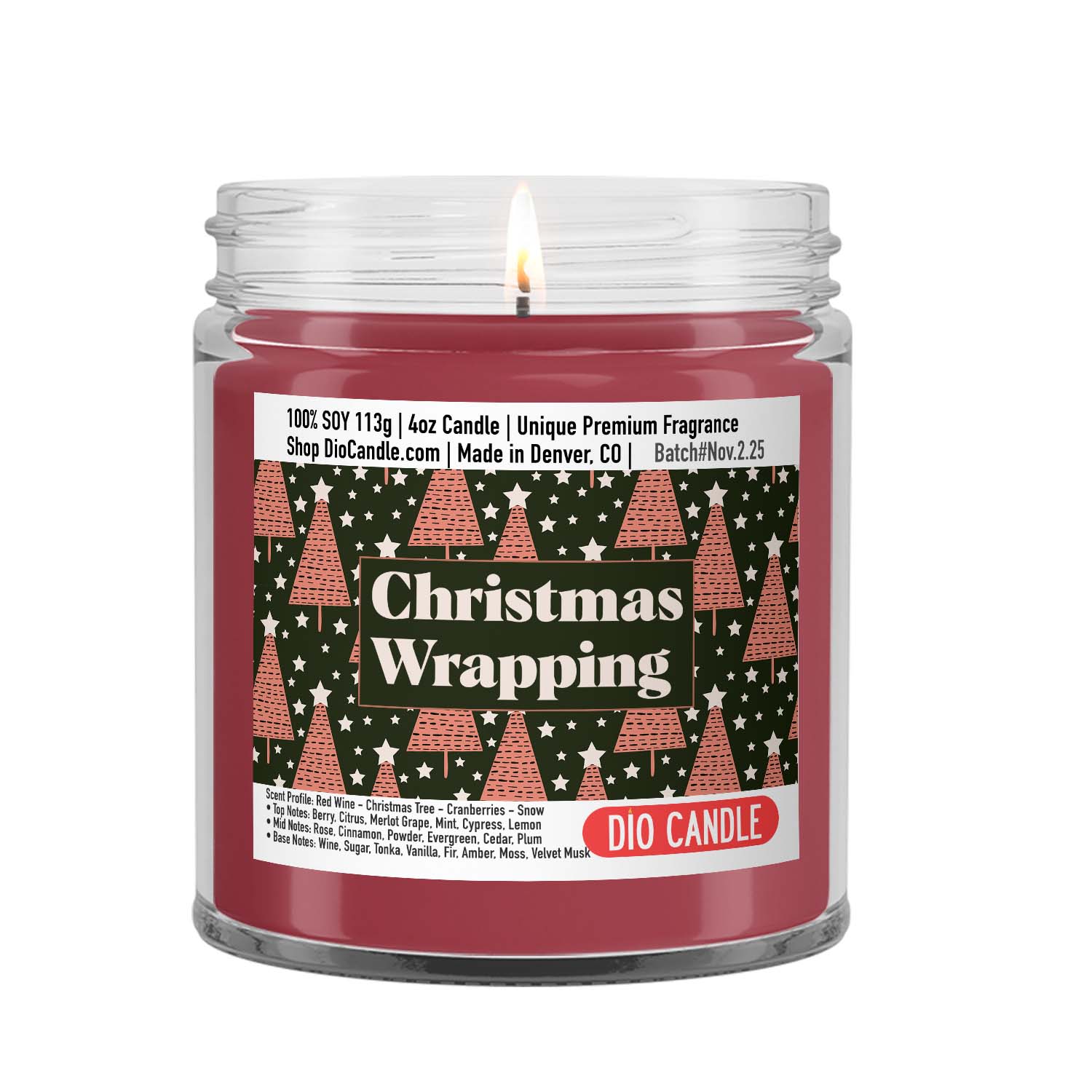 Christmas Wrapping Candle