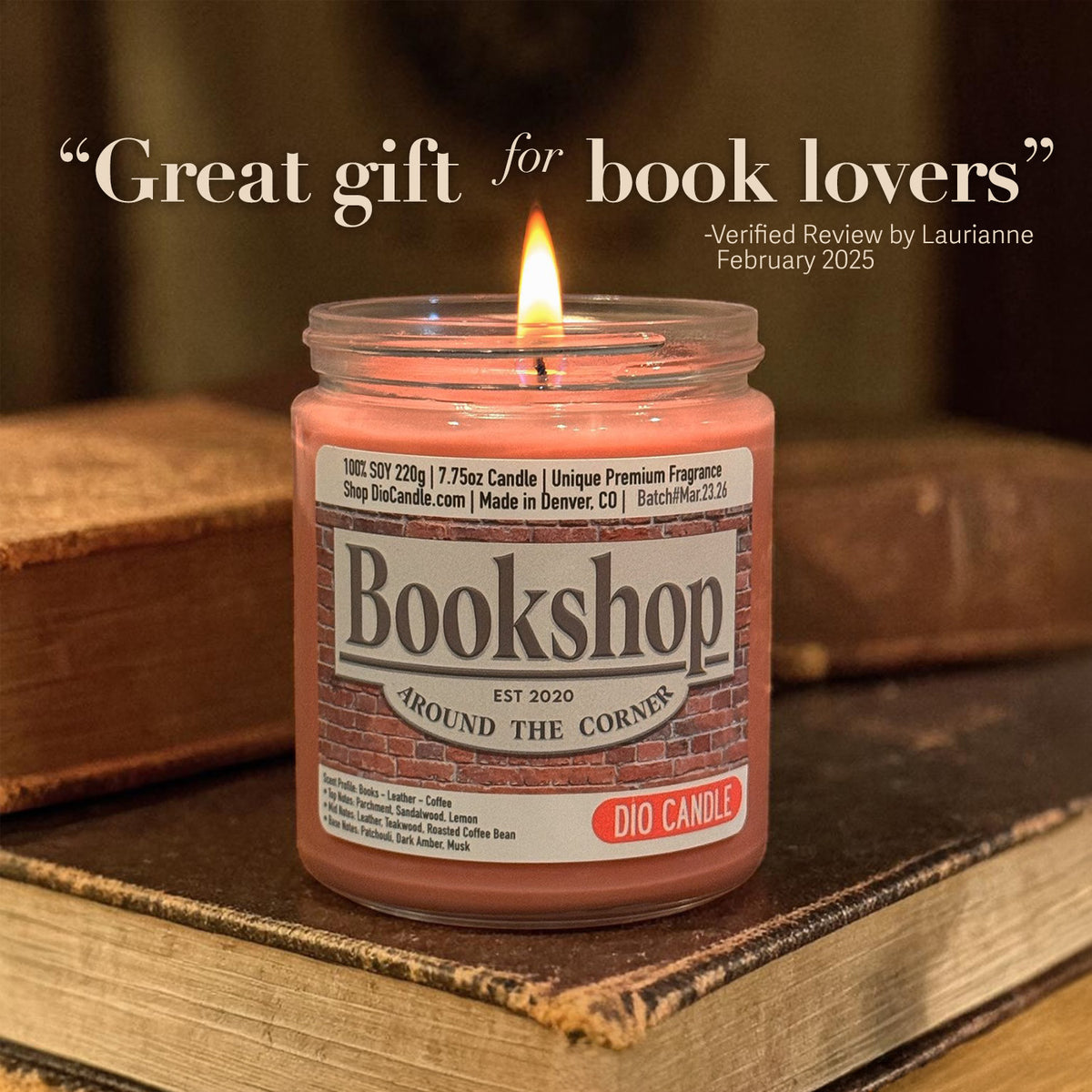 Bookshop Candle