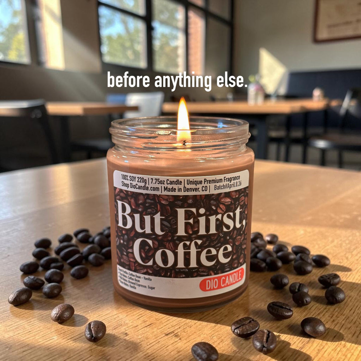 But First Coffee Candle