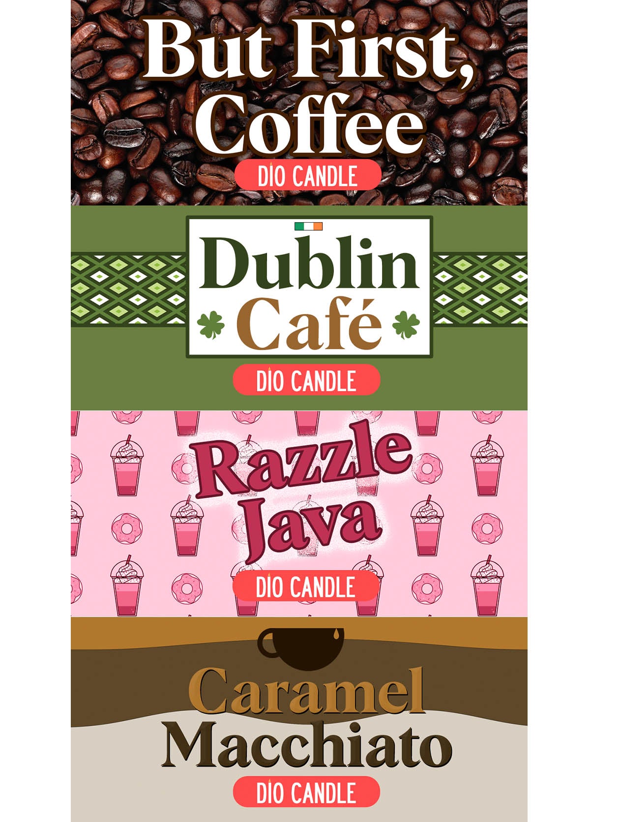 Coffee Buzz Candle Gift Set