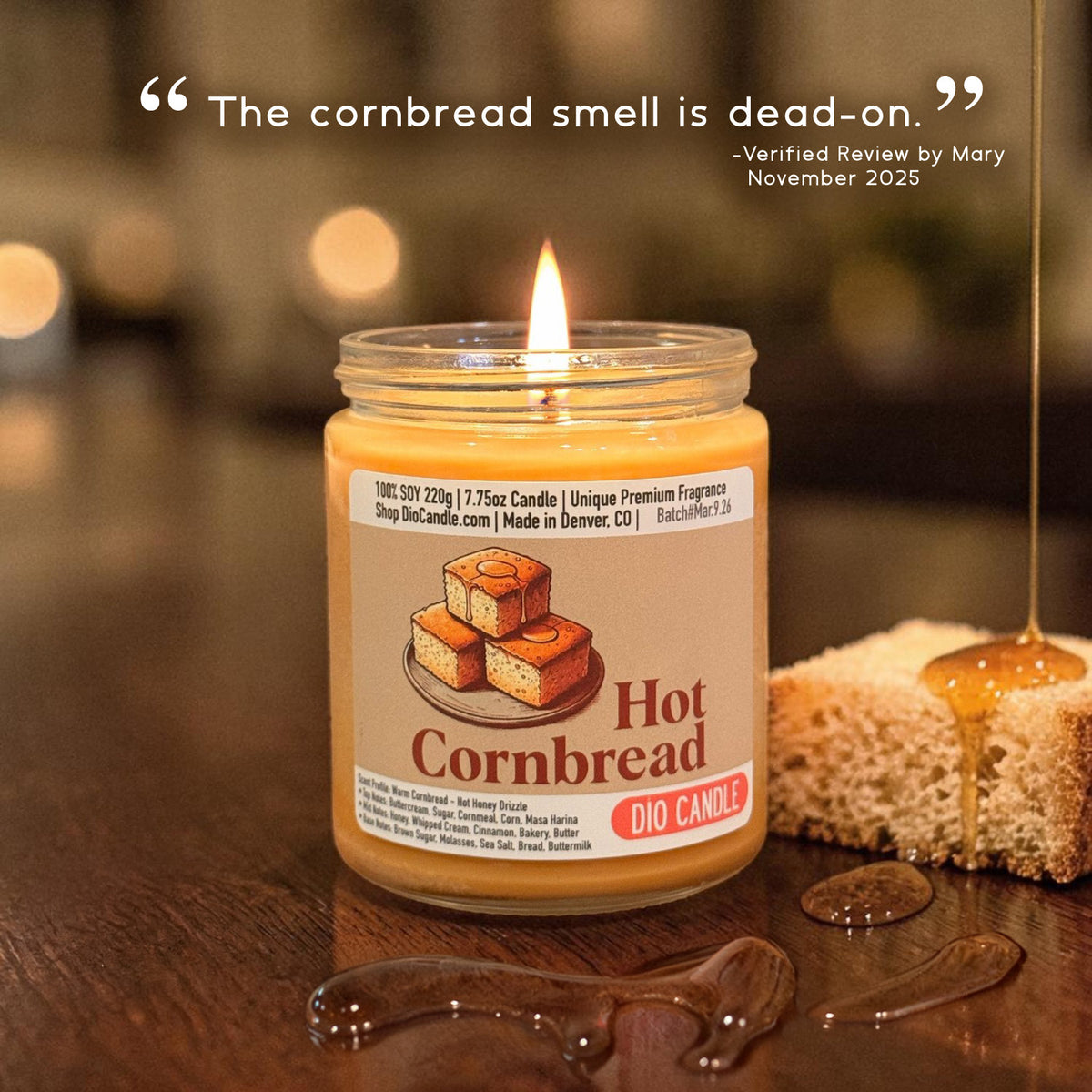 Hot Cornbread Candle