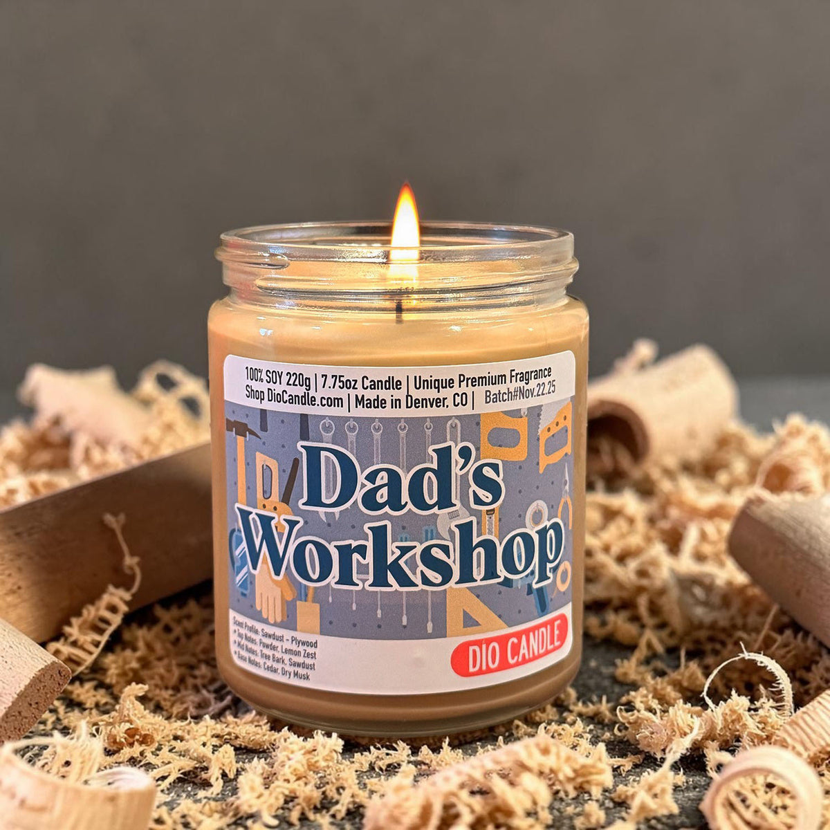 Father's Day Dad's Workshop Candle