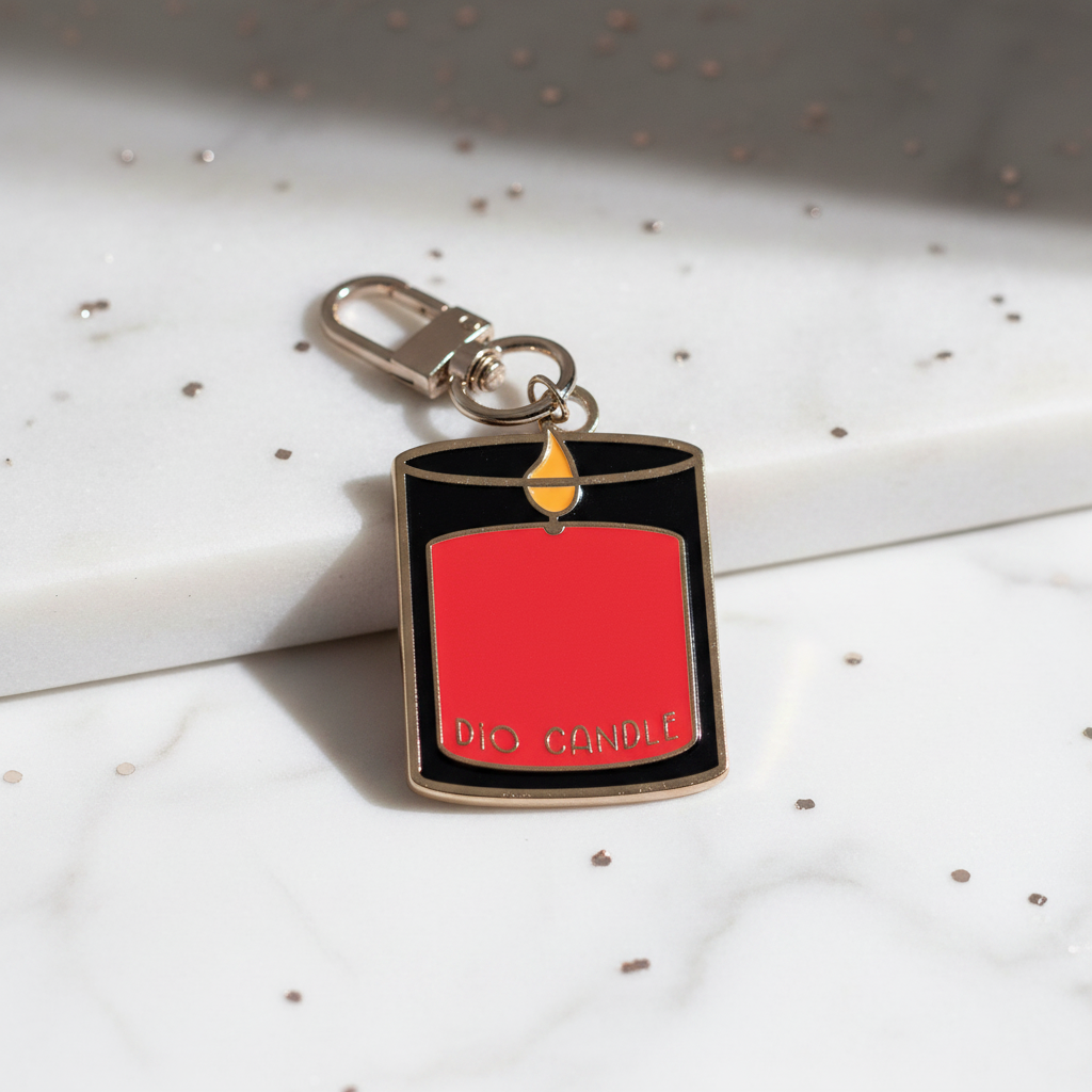 Dio Candle 10 Year Anniversary Enamel Keychain