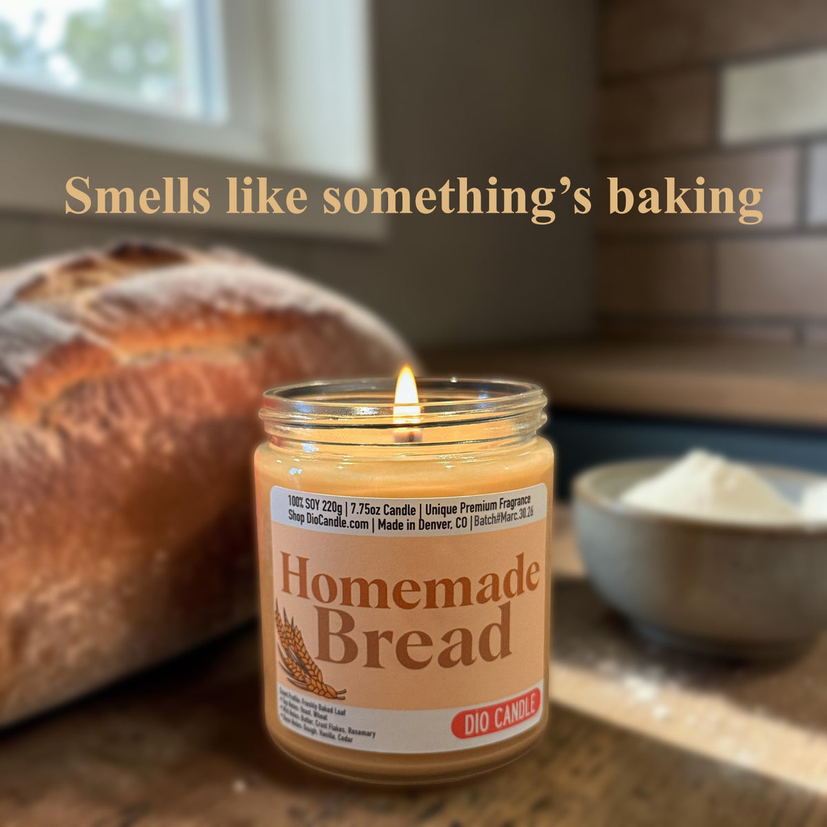 Homemade Bread Candle