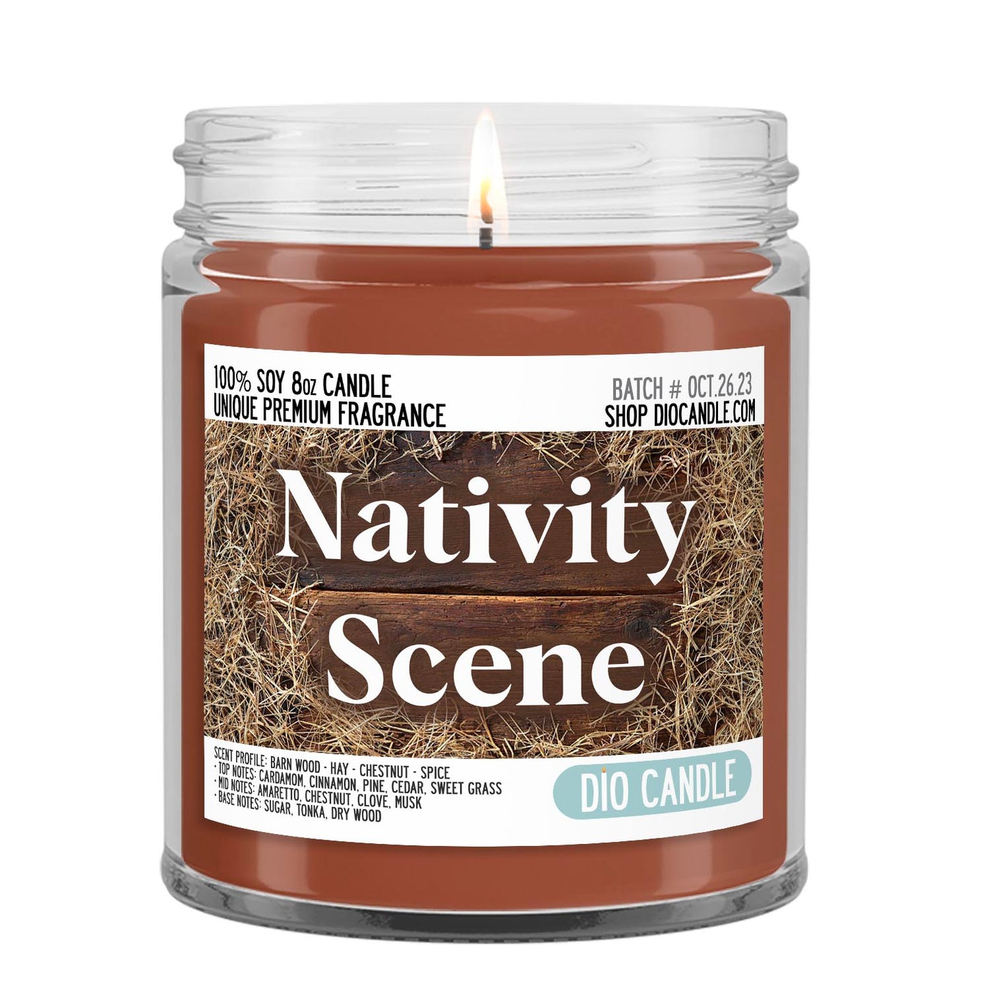 Nativity Scene 8oz Candle